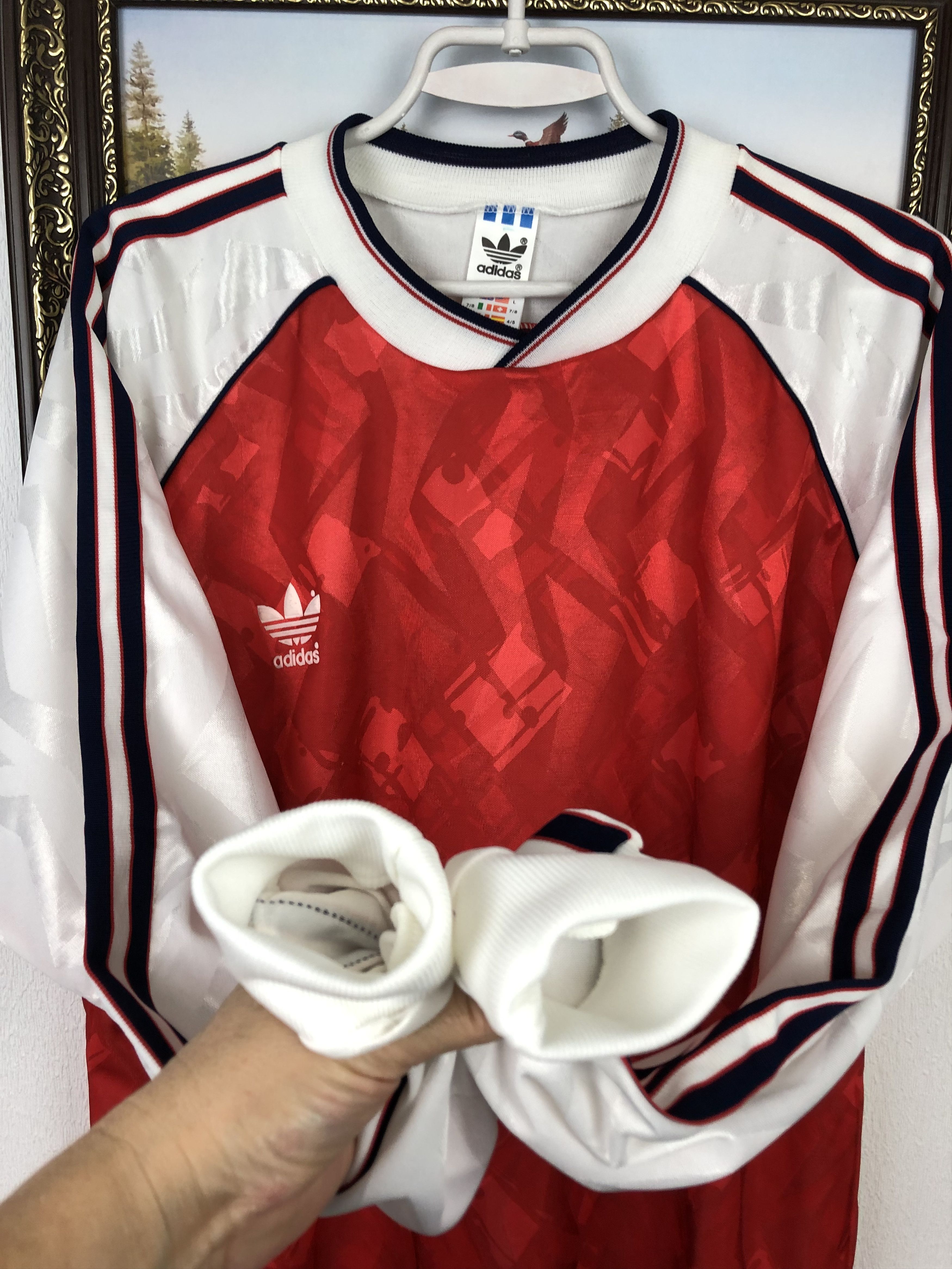 Adidas Vintage 90's Arsenal Football Template Shirt Soccer Jersey Size US L / EU 52-54 / 3 - 5 Thumbnail