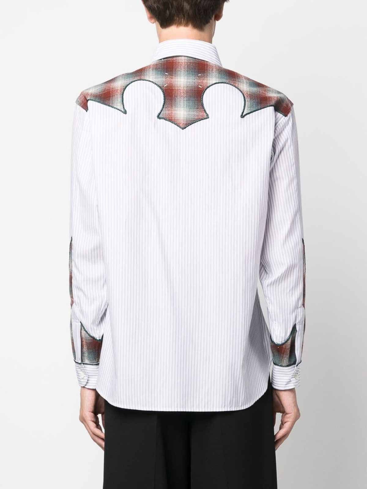 Maison Margiela o1y1124 Long Sleeves Western Style Plaid Shirt In Multicolor Size US S / EU 44-46 / 1 - 3 Thumbnail