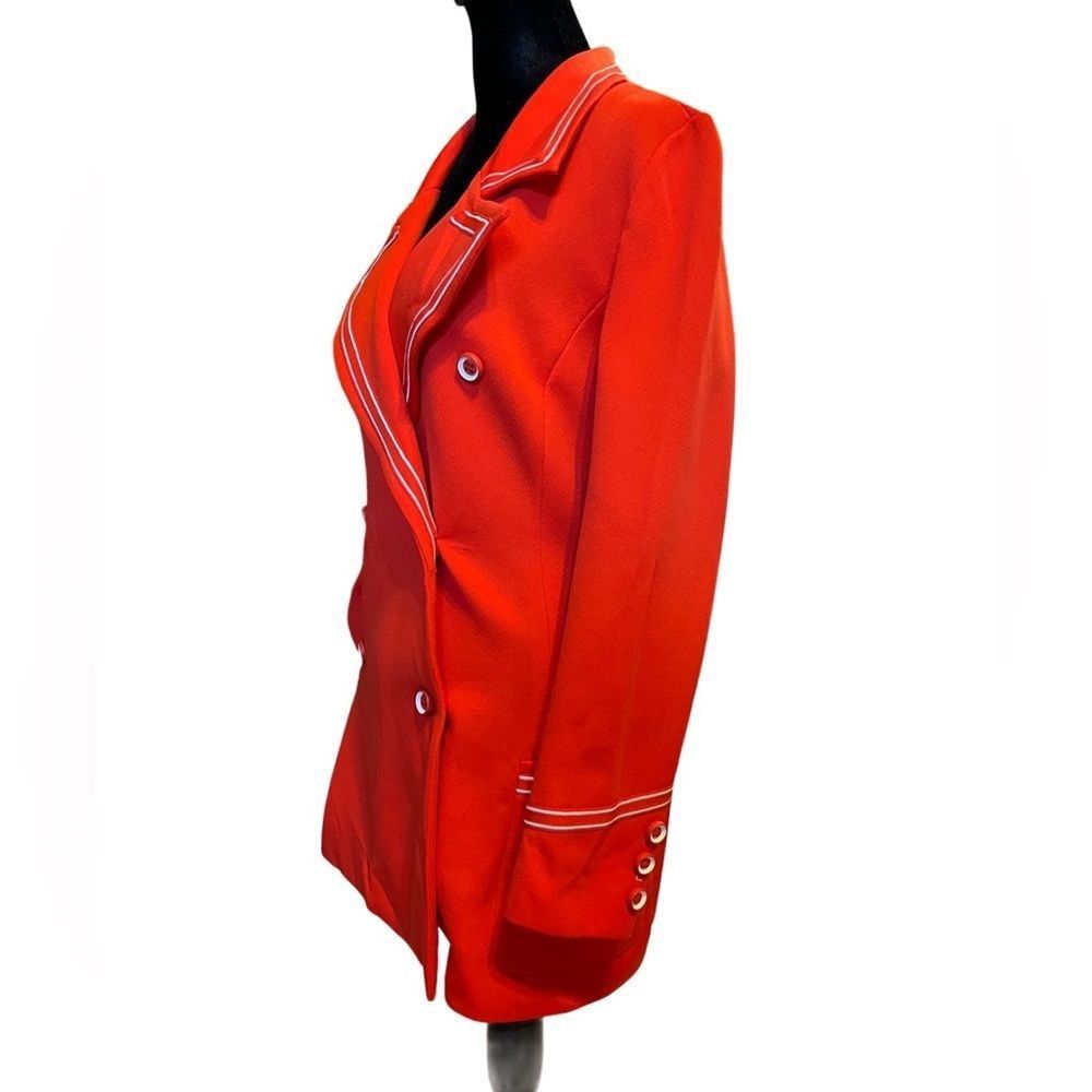 Vintage Act III red white 1970’s leisure suit coat dagger collar vin Size L / US 10 / IT 46 - 5 Thumbnail
