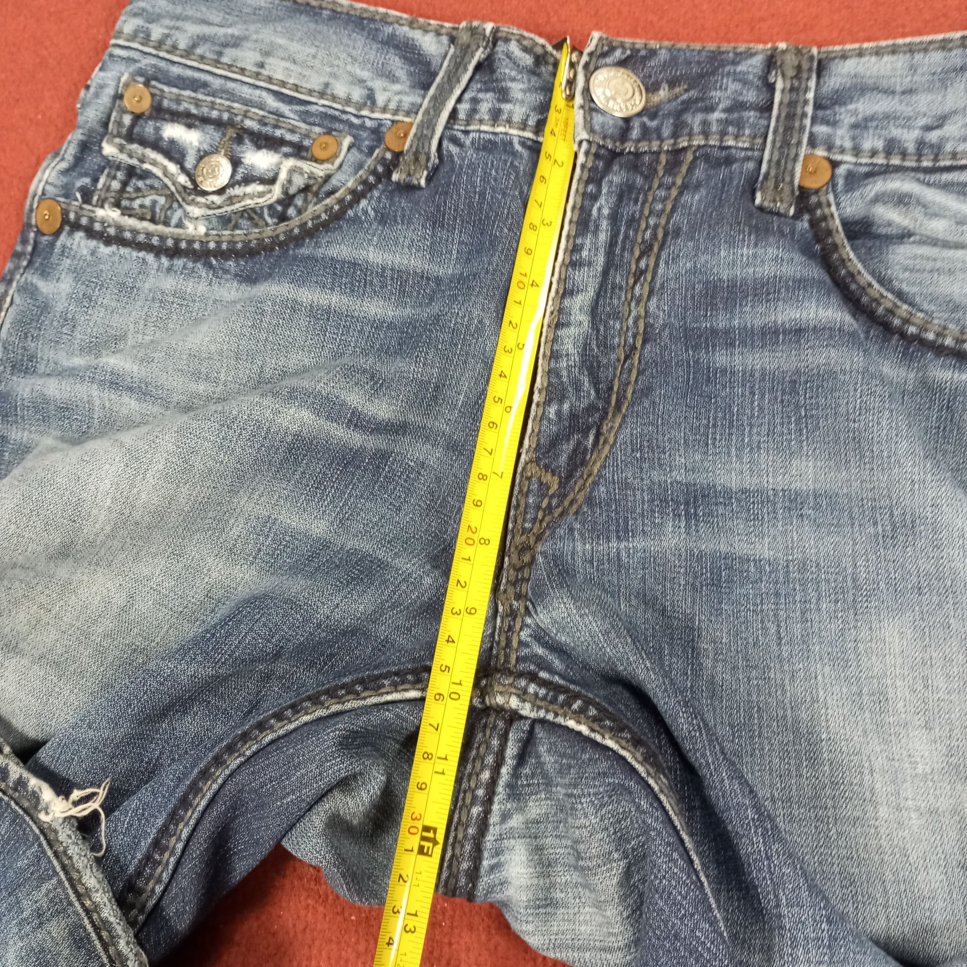 True Religion × Vintage True Religion Ricky Giant Big T Streetwear Style Jeans Size US 34 / EU 50 - 8 Thumbnail