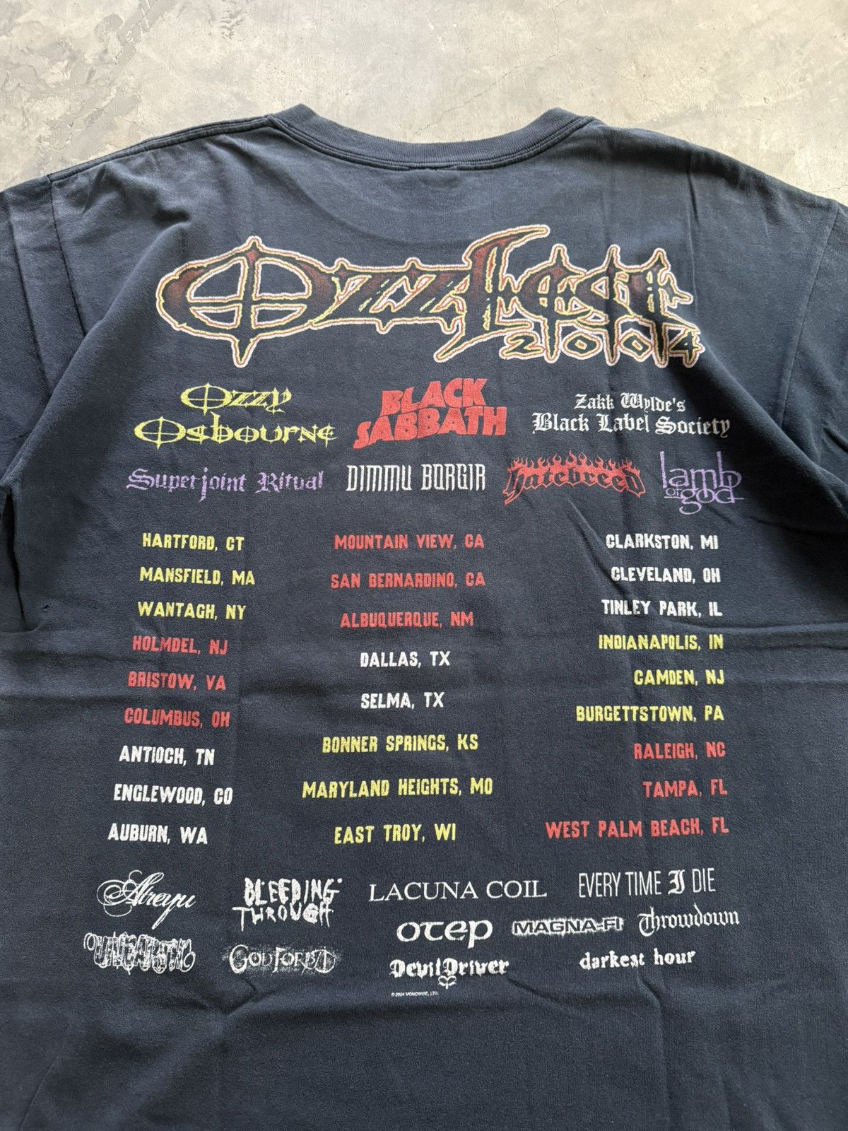 Band Tees × Ozzy Osbourne × Vintage Vintage ozzfest tour t-shirt 2004s Size US L / EU 52-54 / 3 - 4 Thumbnail