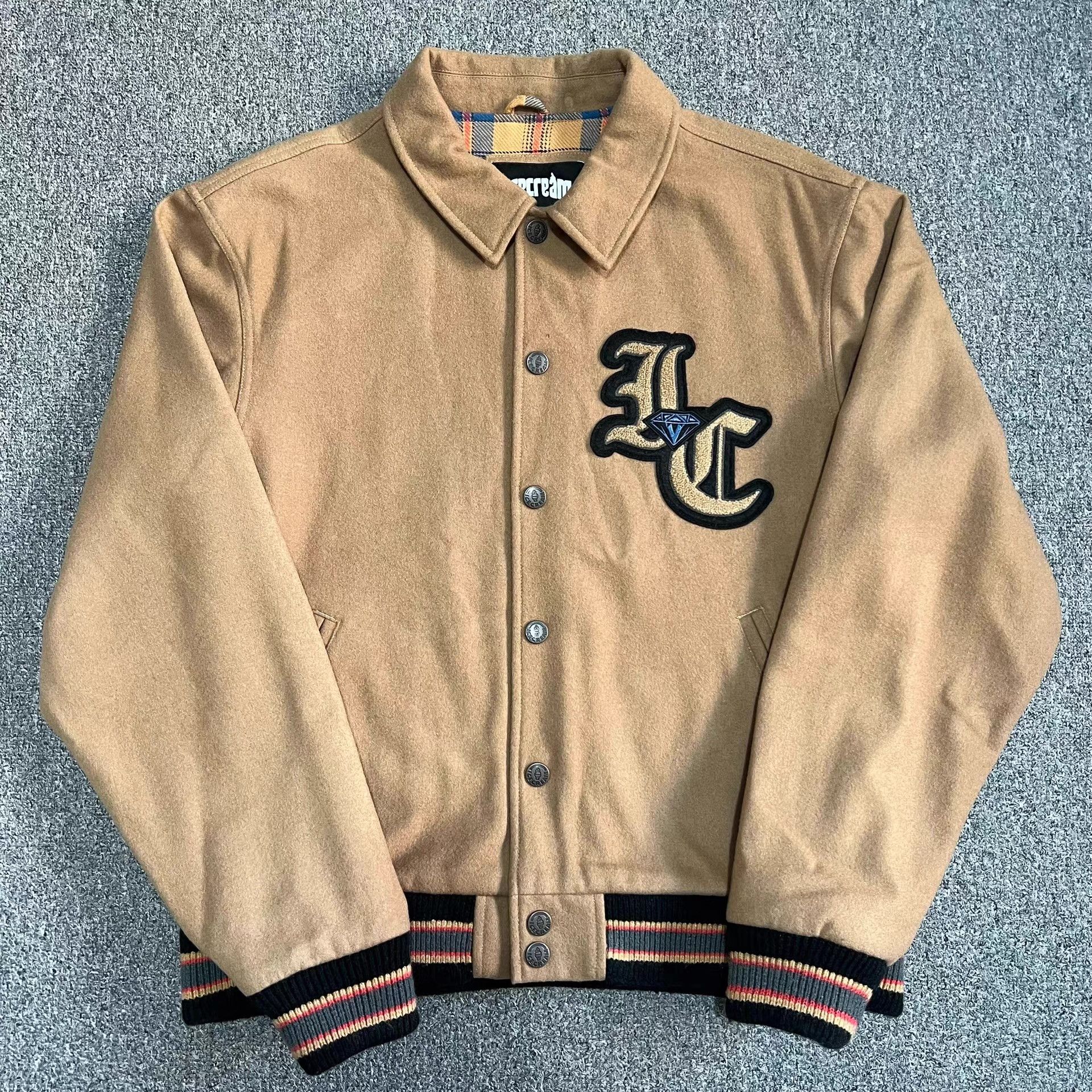 Billionaire Boys Club BBC ICECREAM Woolen Varsity Jacket Q7 Size US L / EU 52-54 / 3 - 1 Thumbnail