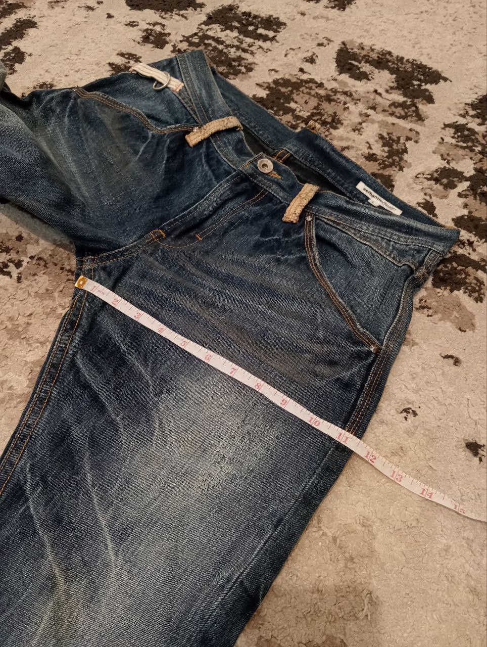 semanticdesign VINTAGE SEMANTIC DESIGN JAPAN SNAKE SKIN STYLE JEANS Size US 33 - 19 Thumbnail