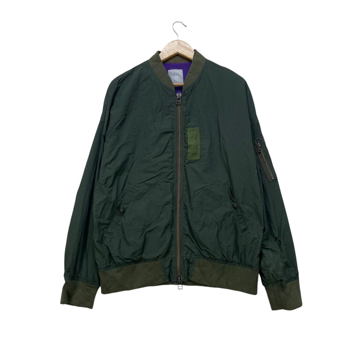 Beams Plus 💥Japanese Brand Beams Distressed Bomber Jacket Size US M / EU 48-50 / 2 - 1 Thumbnail