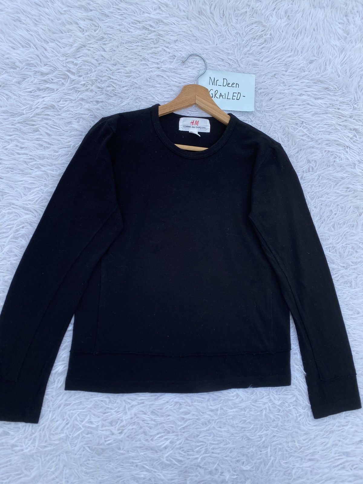 Comme des Garcons × H&M Rare H&M x Comme Des Gracons Wool Longsleeve Tshirt Size US S / EU 44-46 / 1 - 6 Thumbnail
