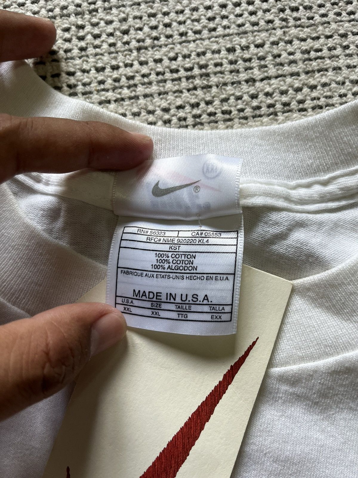 NBA × Nike × Vintage Vintage Deadstock Nike Rodman tshirt Size US XXL / EU 58 / 5 - 15 Thumbnail