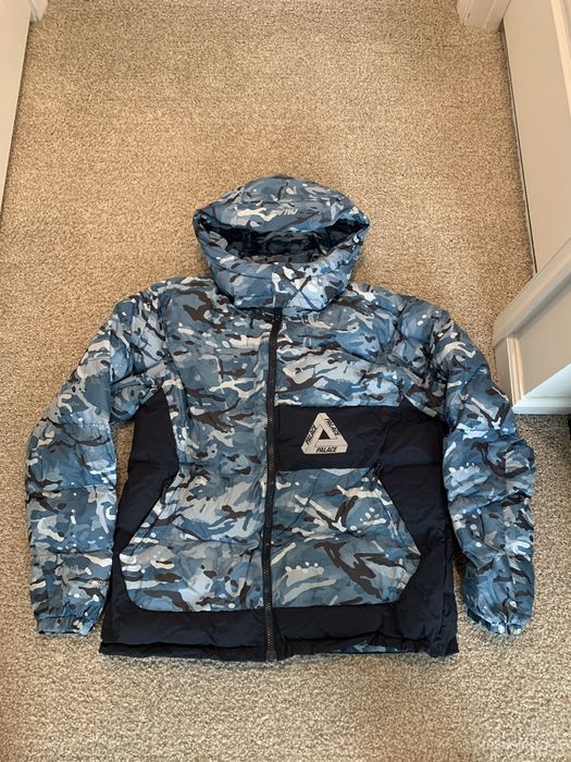 Palace Palace Goretex Infinium Puffa Blue Camo | Grailed