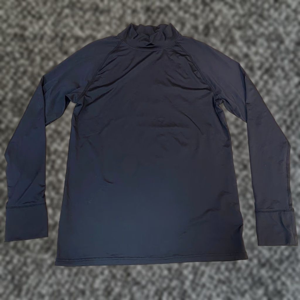 Lands' End Lands' End Mock Neck Shirt Mens MT Long Sleeve Pullover Athletic Top Black M/T Size US M / EU 48-50 / 2 - 1 Thumbnail
