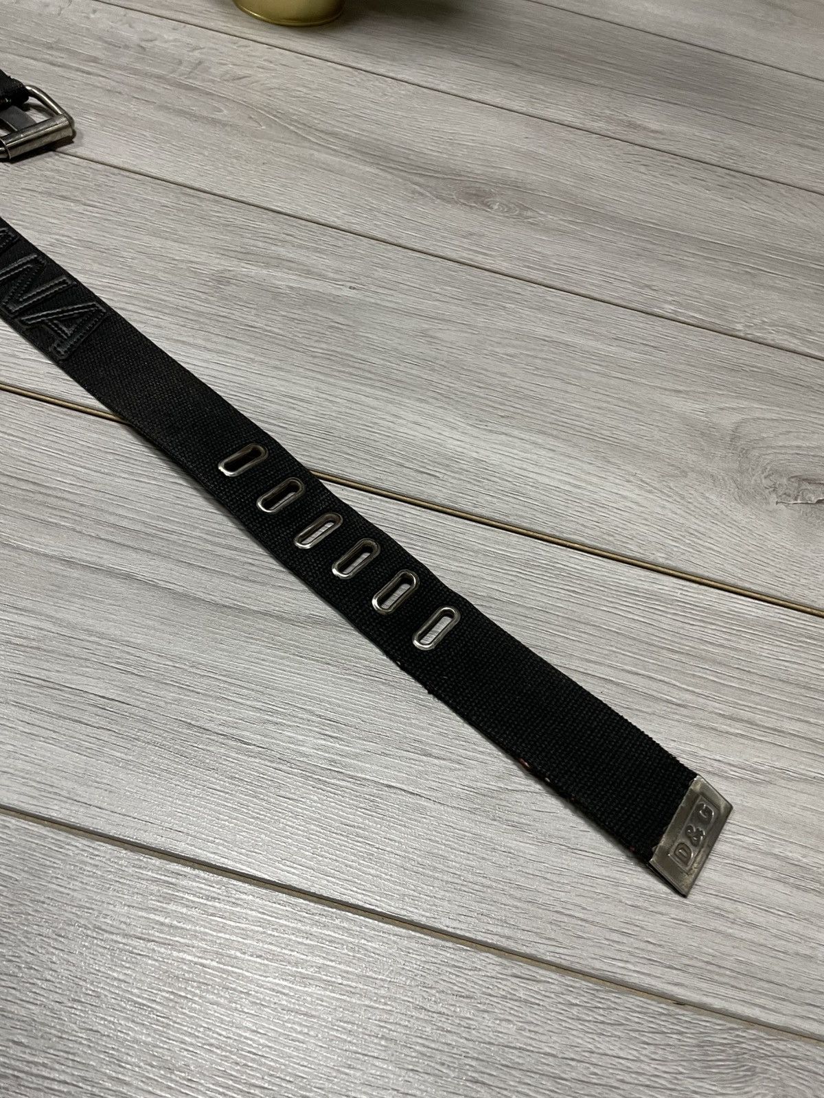 Dolce & Gabbana × Vintage Dolce & Gabbana big logo mens denim letters spell out belt Size ONE SIZE - 5 Thumbnail