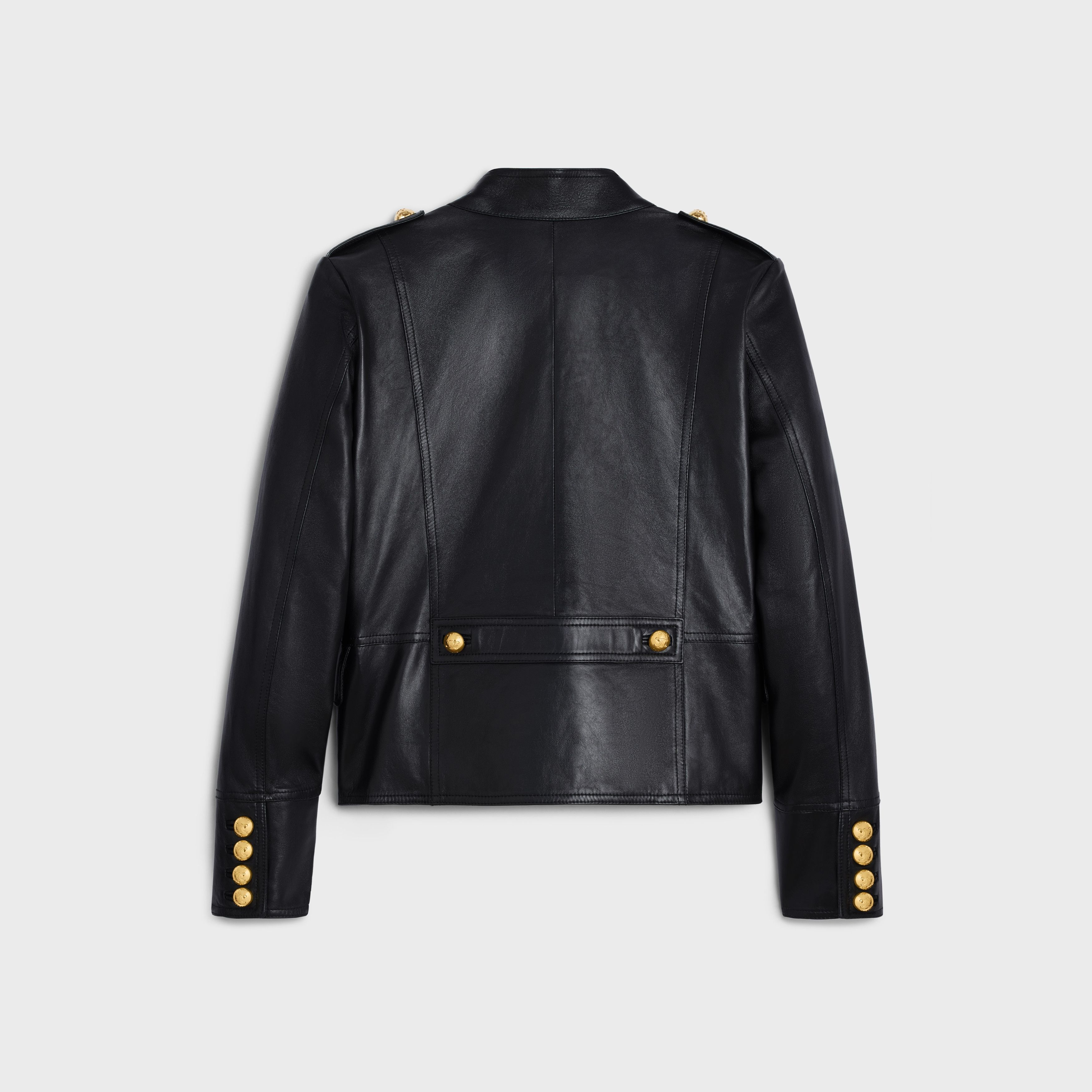 Celine o1w1db10925 2EF98305Q Military Blouson Jacket in Black Size XS / US 0-2 / IT 36-38 - 2 Thumbnail
