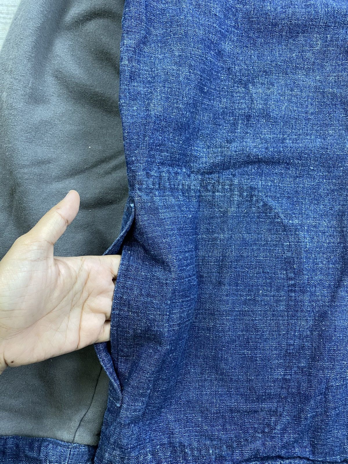 Japanese Brand × Vintage Vintage Stone Japan Brand Half Denim Patches Zipper Jacket Size US M / EU 48-50 / 2 - 10 Thumbnail