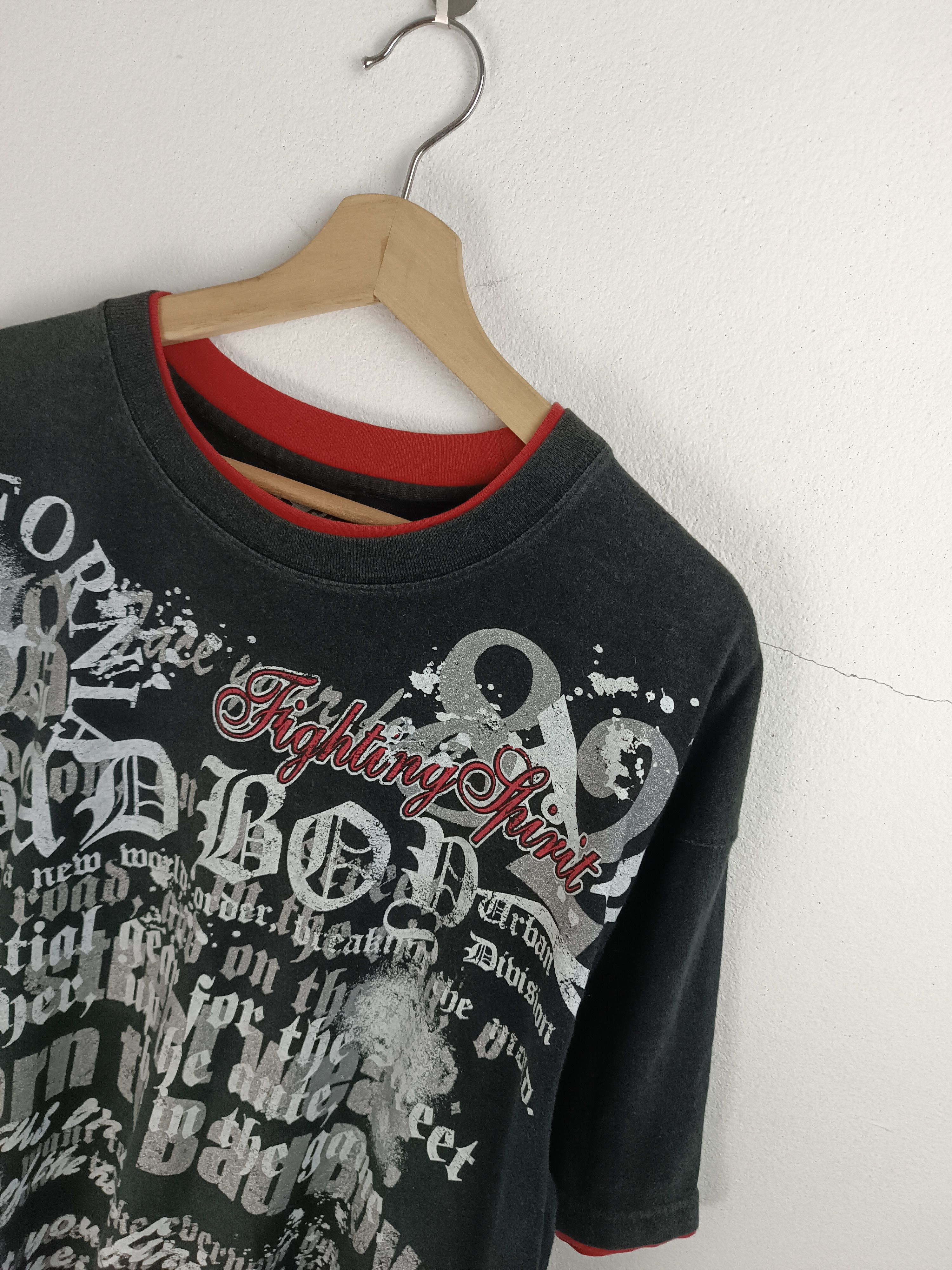 If Six Was Nine VINTAGE Y2K BAD BOY DOUBLE LAYER GOTHIC POEM PUNK VKEI KMIRI Size US XL / EU 56 / 4 - 8 Thumbnail