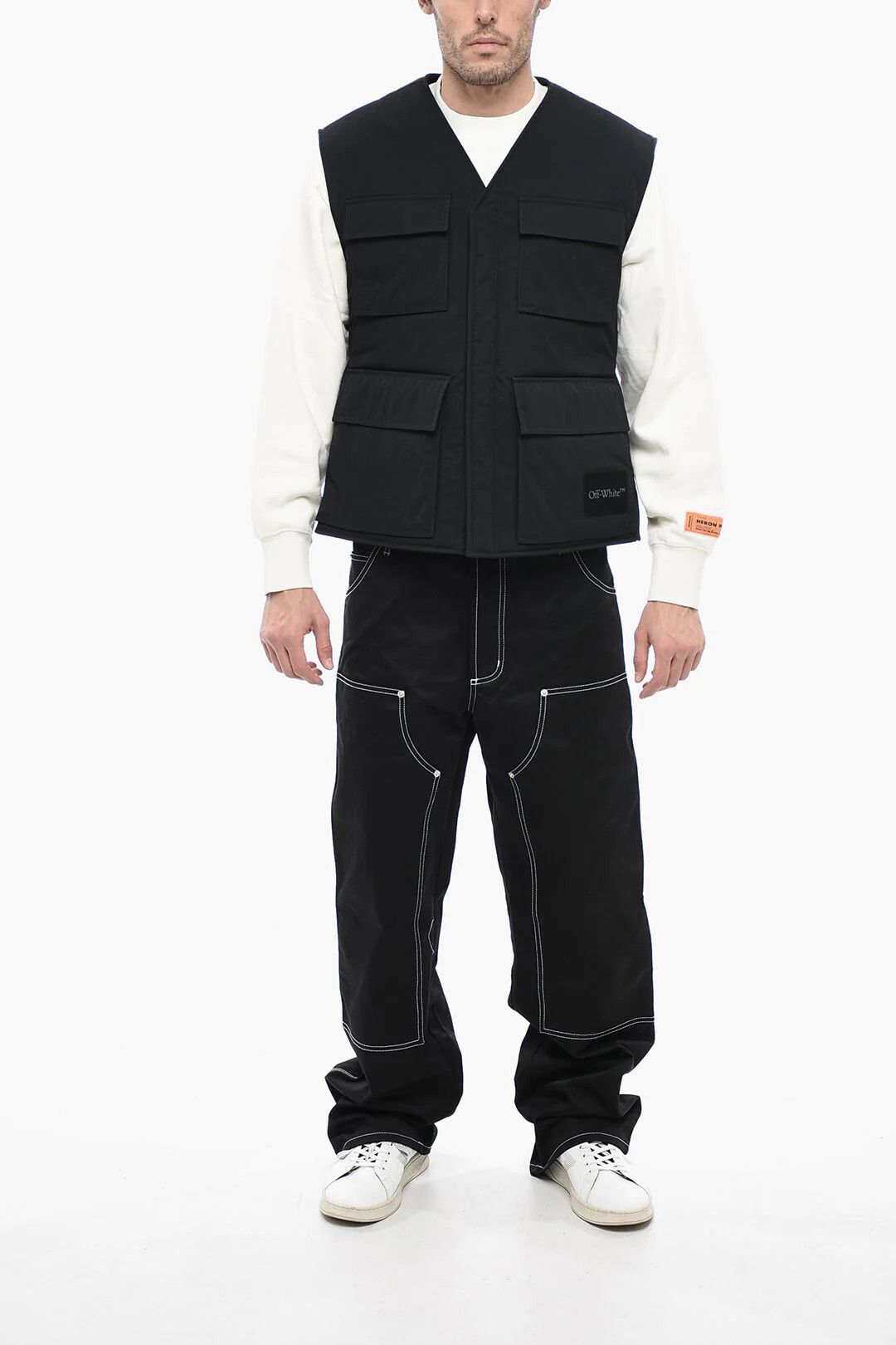 Off-White og1mm0426 Padded Gilet in Black Size US L / EU 52-54 / 3 - 4 Thumbnail