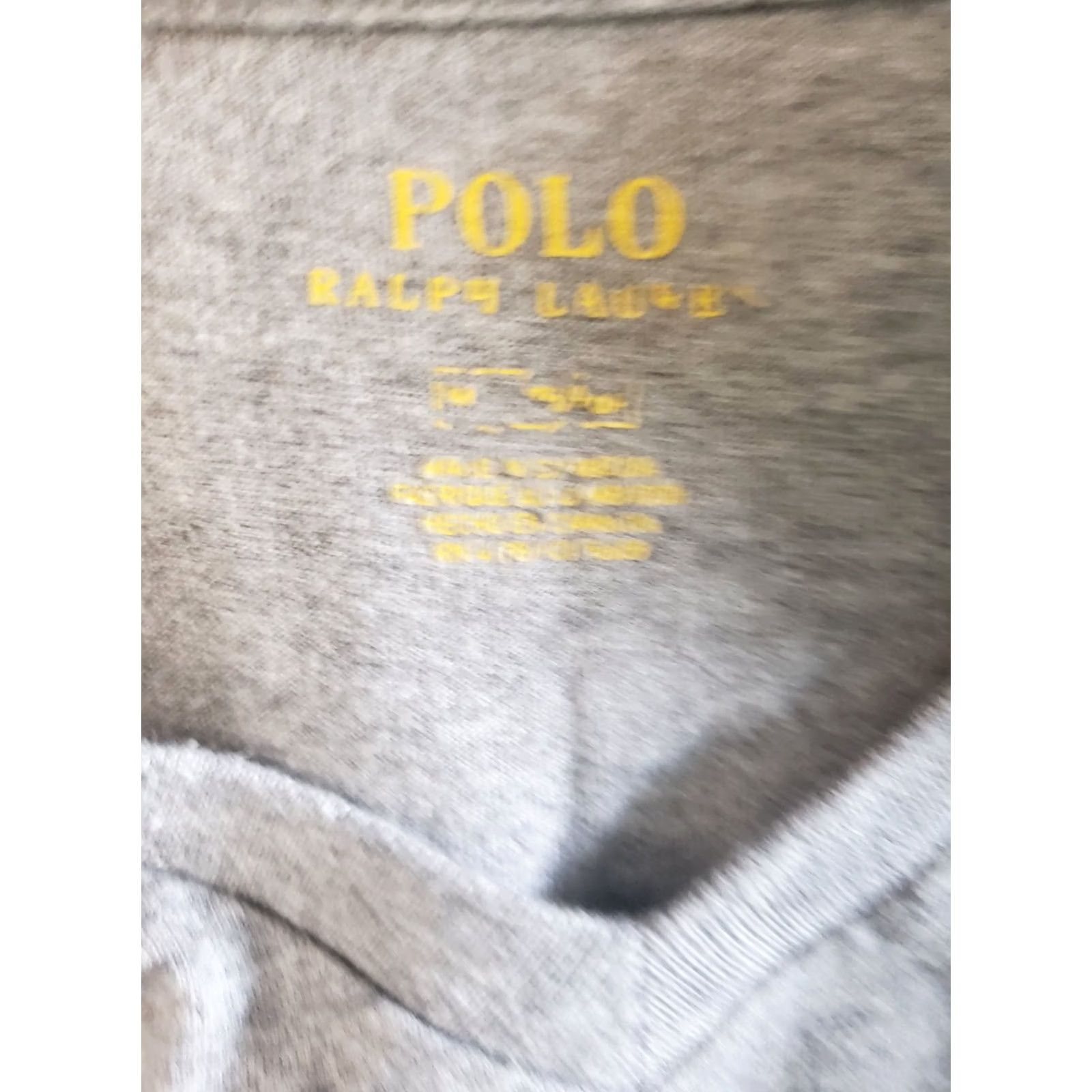 Polo Ralph Lauren Polo Ralph Lauren T-Shirt Short Sleeve Mens Medium Gray V Neck Cotton Logo Polo Player & Pony Classic All Seasons Shirt Size US M / EU 48-50 / 2 - 6 Thumbnail