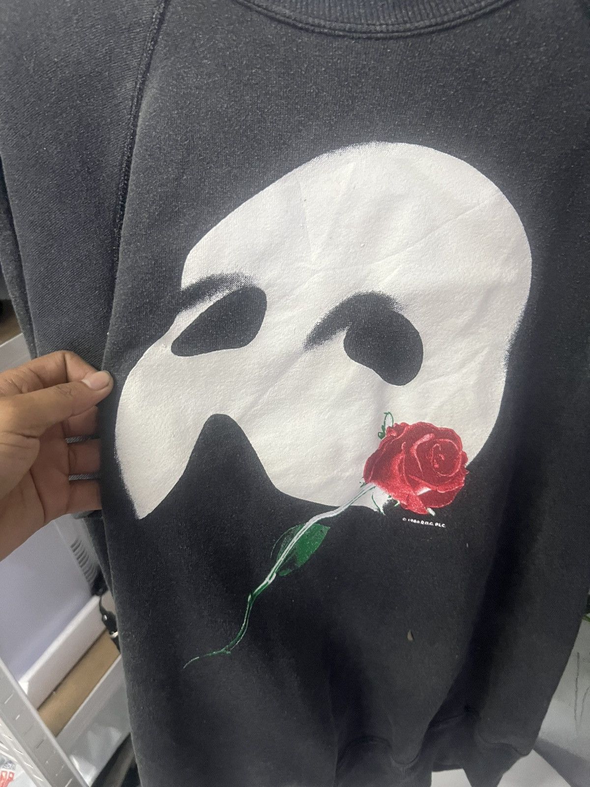 Vintage Vintage 80s the Phantom Black Swetshirr Size US XL / EU 56 / 4 - 6 Thumbnail