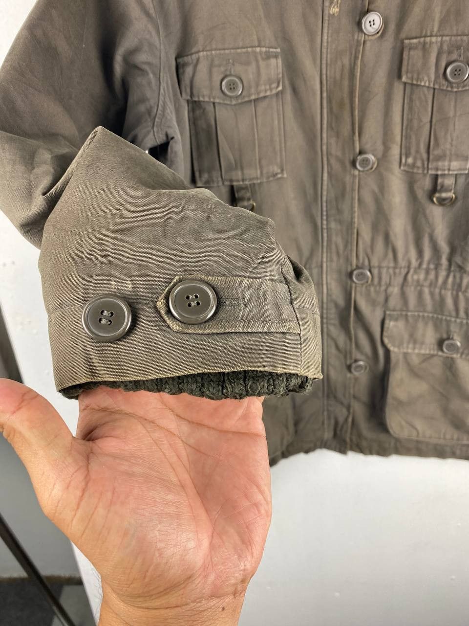 Japanese Brand begum multipocket jacket quilted lining fur hoody Size US XL / EU 56 / 4 - 4 Thumbnail