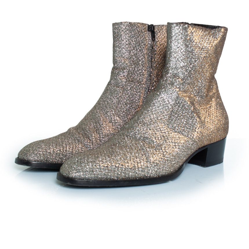 Saint Laurent Paris Saint Laurent, Glitter Wyatt boots viper night fw16 Size US 11 / EU 44 - 1 Thumbnail