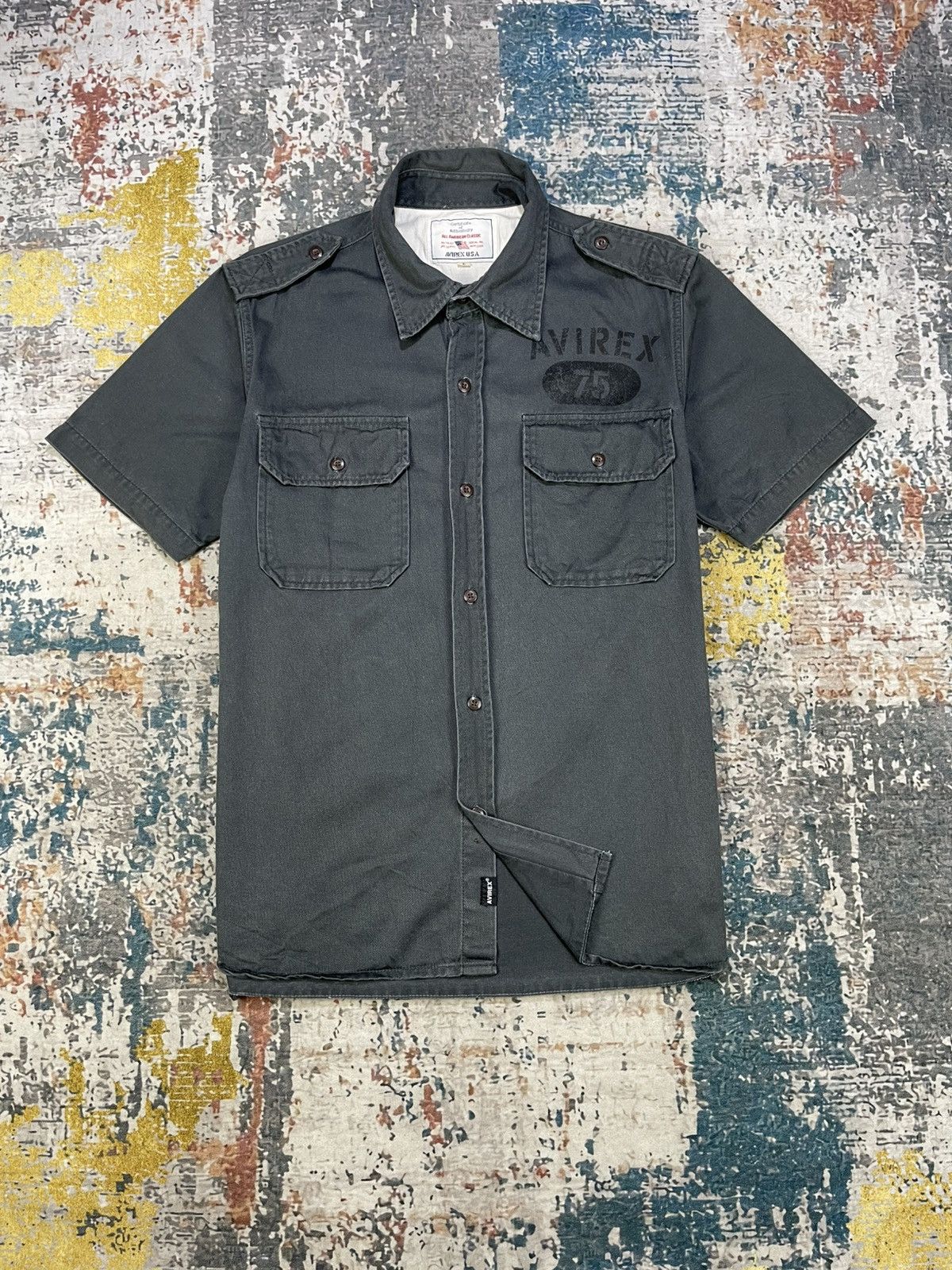 Avirex Vtg Avirex Military Button Down Work Shirt Size US M / EU 48-50 / 2 - 5 Thumbnail