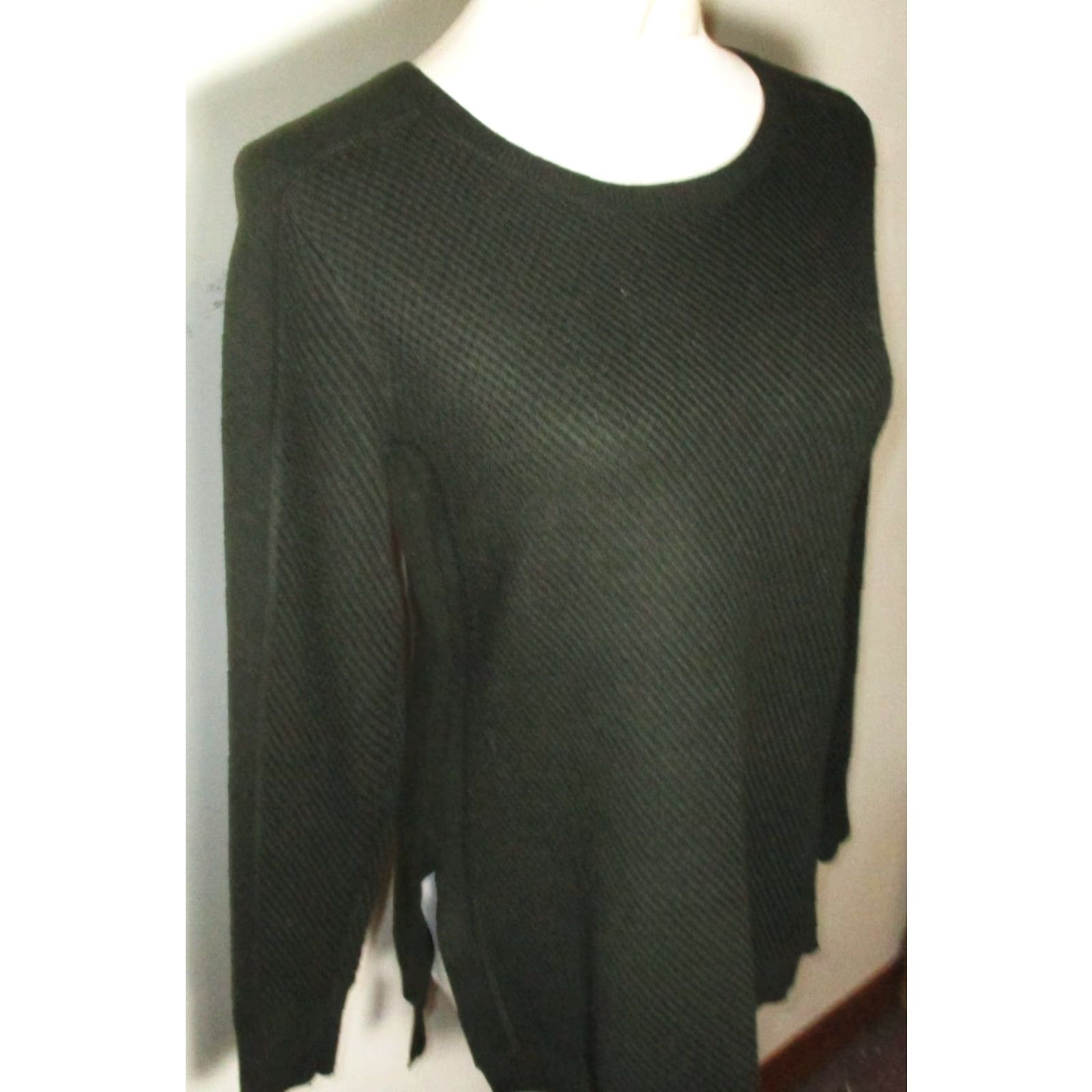 Athleta ATHLETA Sweater Green Merino Wool Stretch Long Sleeve XS Women Pullover Regular Knit Casual Size XS / US 0-2 / IT 36-38 - 3 Thumbnail
