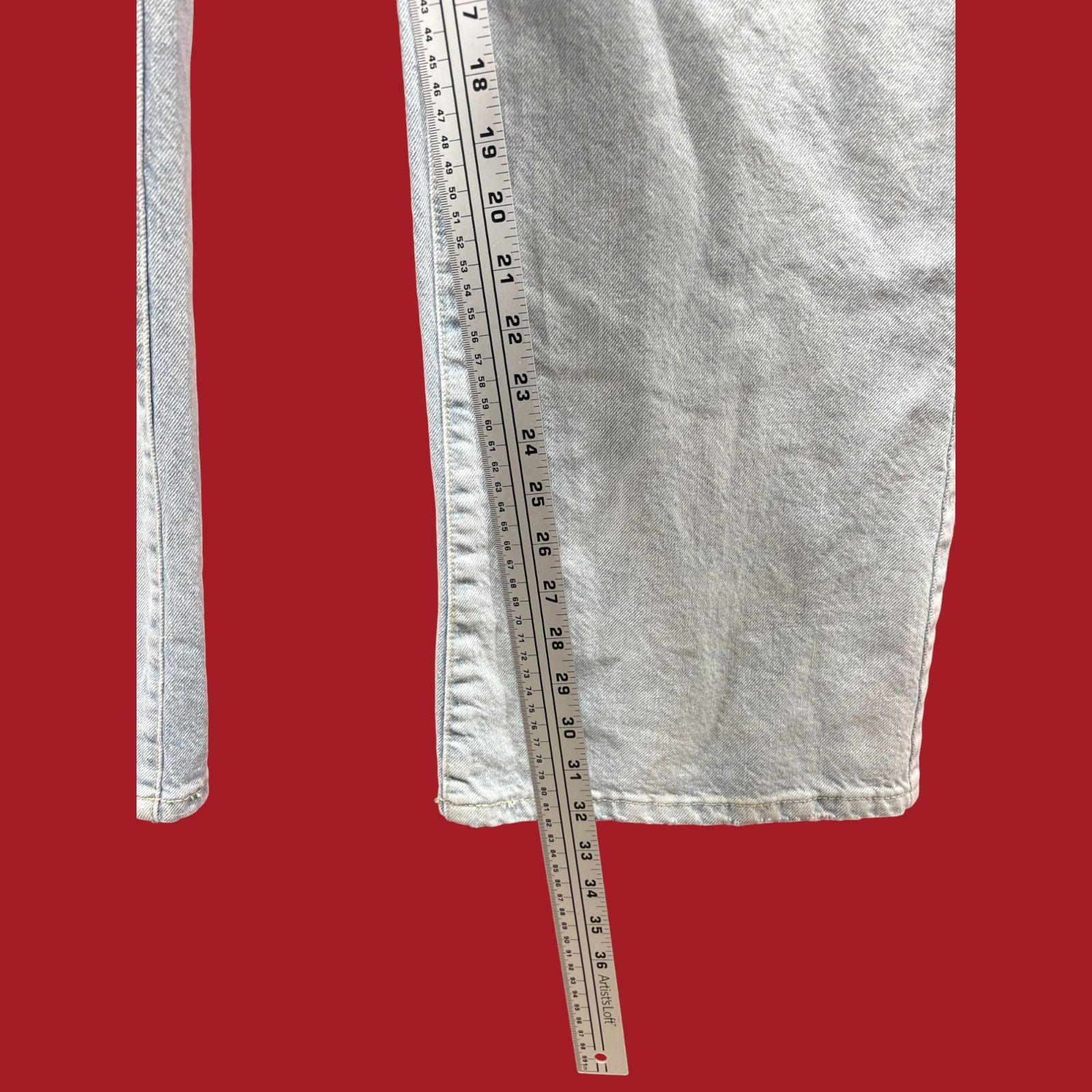 Other Wild Fable - Women's Low-Rise Bootcut Baggy Jeans - Light Bl Size 39" - 8 Thumbnail