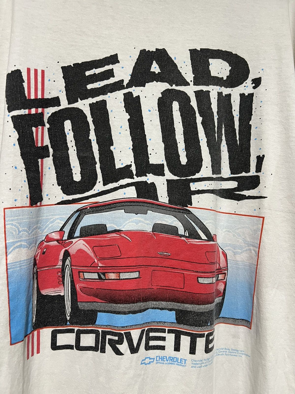 Vintage Vintage Corvette Get out of The Way T-Shirt Size US XXL / EU 58 / 5 - 2 Thumbnail