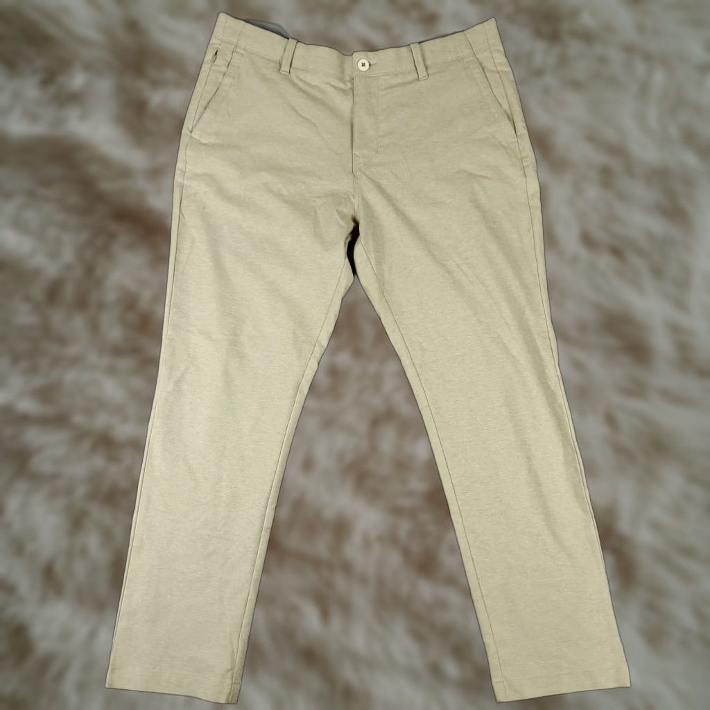 Tommy Bahama Tommy Bahama Pants Mens 36x29 Beige Polyester Flat Front Chino Trousers Size US 36 / EU 52 - 1 Thumbnail