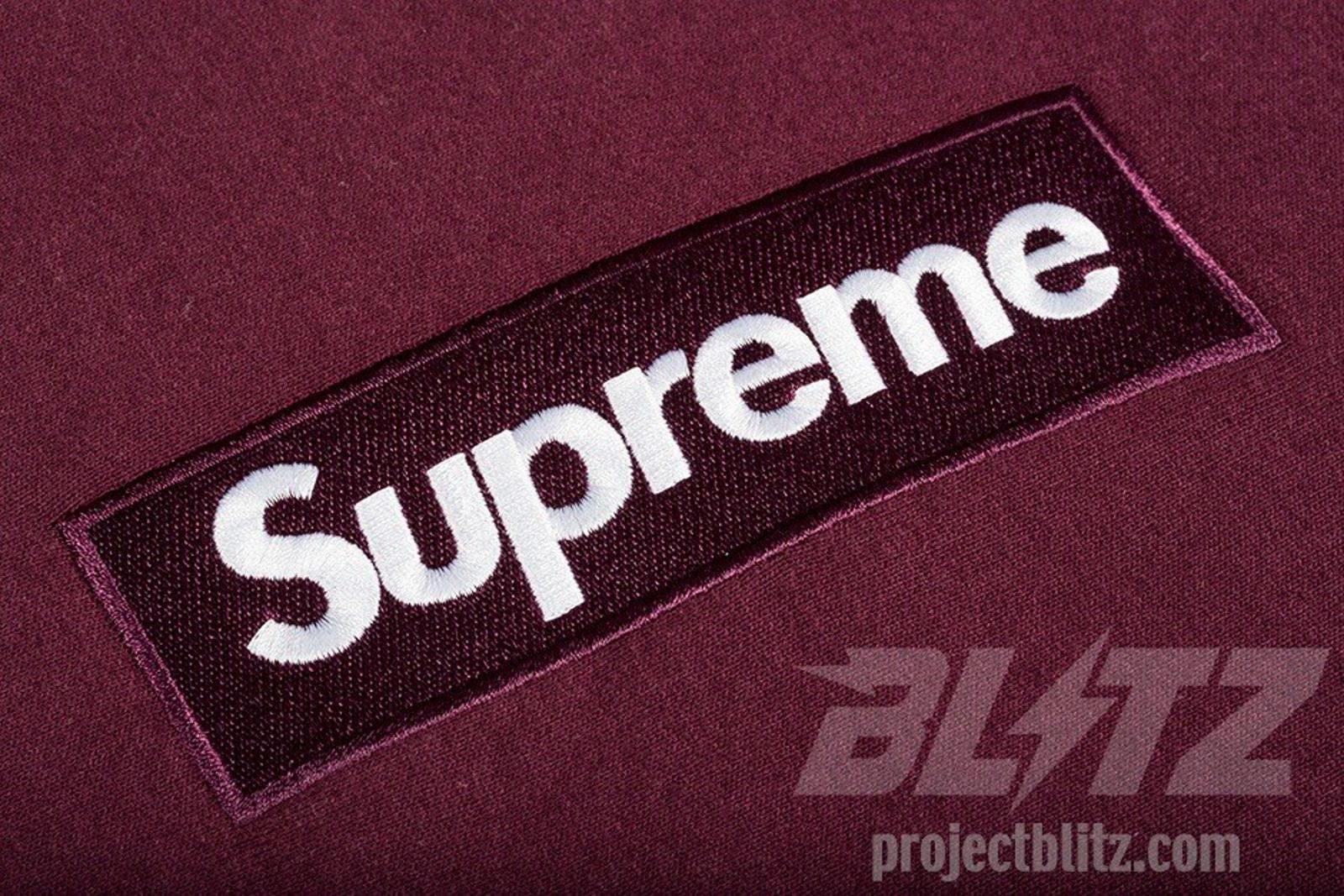Supreme FW11 Supreme Box Logo Pullover Hooded Sweatshirt Burgundy XL Size US XL / EU 56 / 4 - 3 Thumbnail