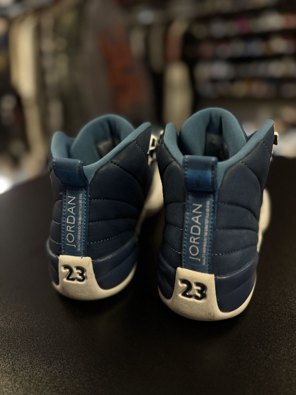 Jordan Brand × Nike Jordan 12 Blue Indigo Size 6Y/7.5W Pre Owned Size US 6 / EU 39 - 9 Thumbnail