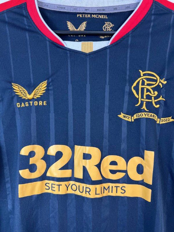 Castore RANGERS 2021/22 AWAY FOOTBALL SHIRT CASTORE 150 YEARS Sz S Size US S / EU 44-46 / 1 - 2 Thumbnail