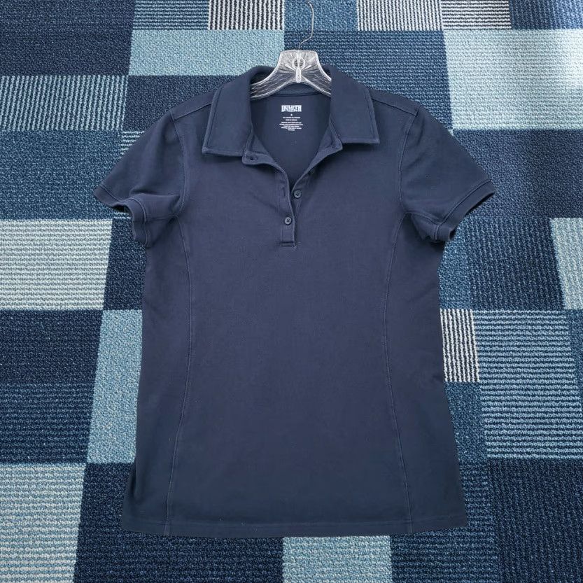 Vintage Duluth Polo Shirt Womens S Small Navy Blue Stretch Short Sleeve Golf Shirt Size S / US 4 / IT 40 - 1 Thumbnail