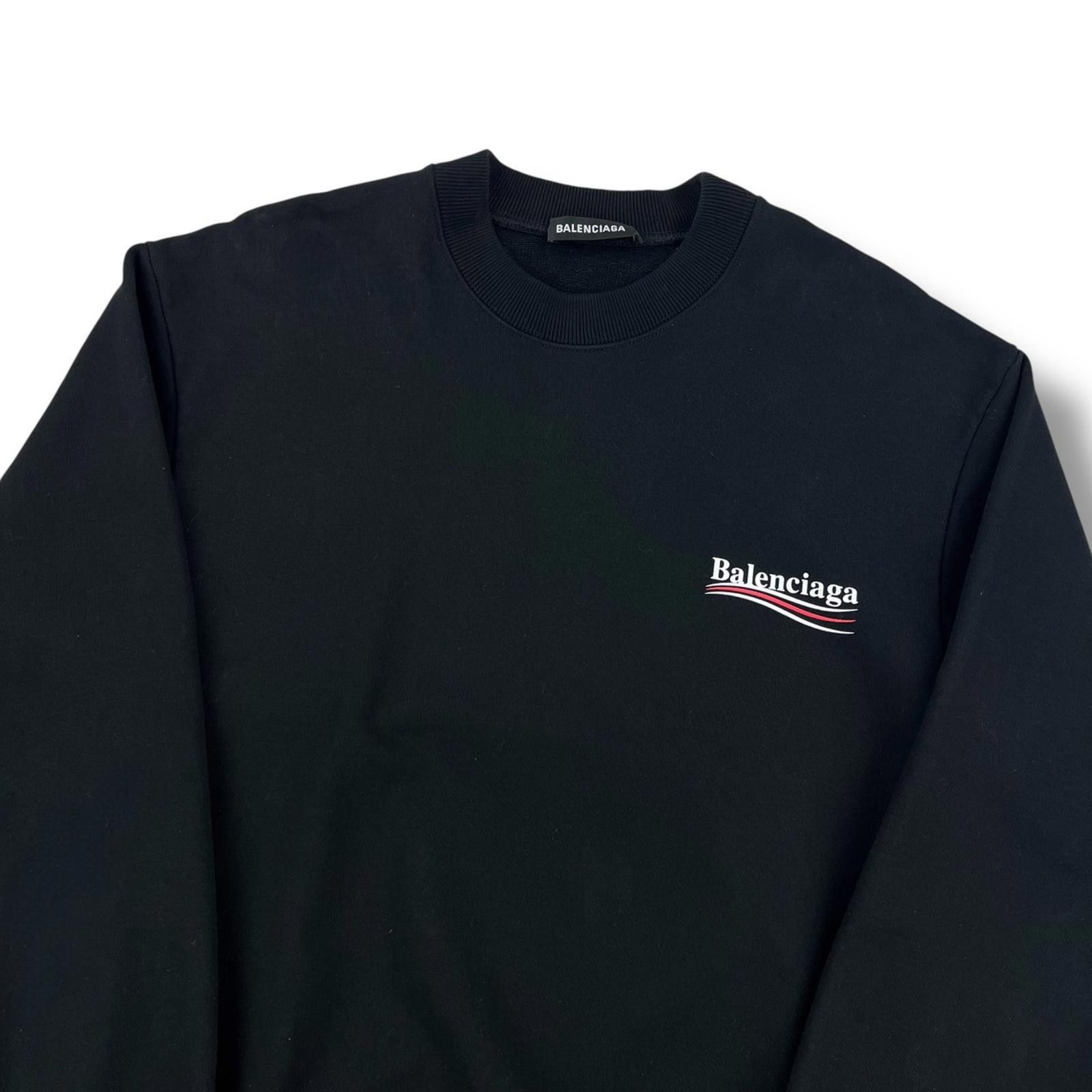 Balenciaga Balenciaga Campaign Logo Black Sweatshirt Size US XS / EU 42 / 0 - 1 Thumbnail