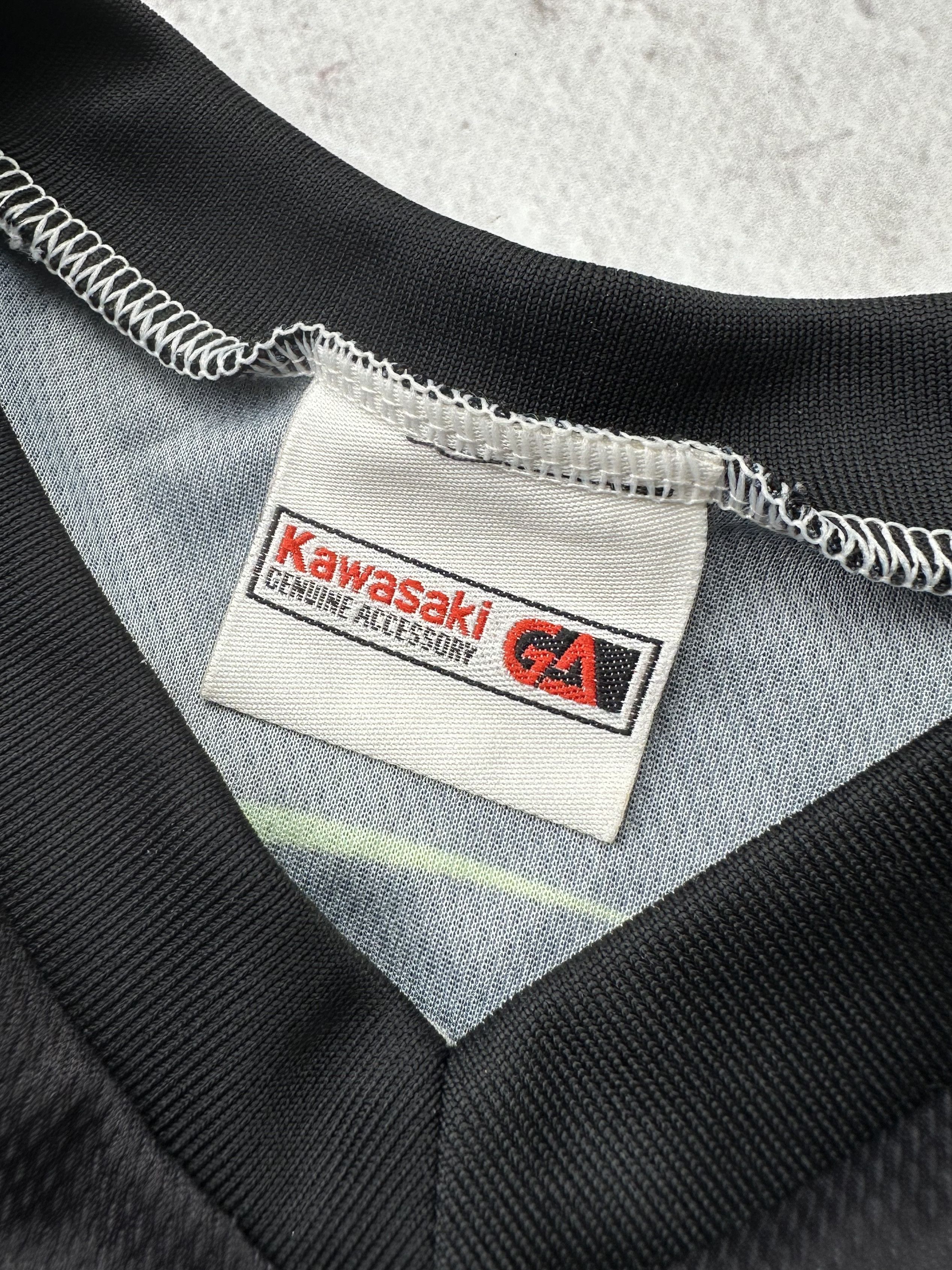 Japanese Brand Kawasaki Vintage Moto Racing Jersey A188(119) Size US XL / EU 56 / 4 - 7 Thumbnail