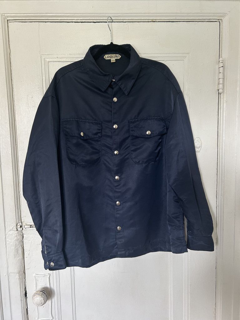 image of Landlord Nylon Jacket in Navy, Men's (Size Medium)