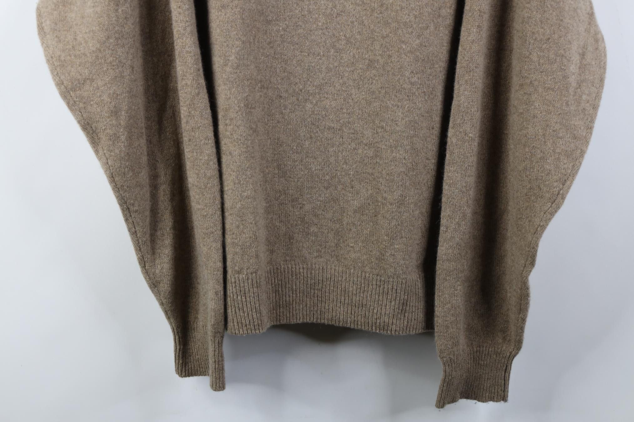 Vintage Vintage 80s 90s Streetwear Cashmere V-Neck Sweater Beige Size US XL / EU 56 / 4 - 3 Thumbnail