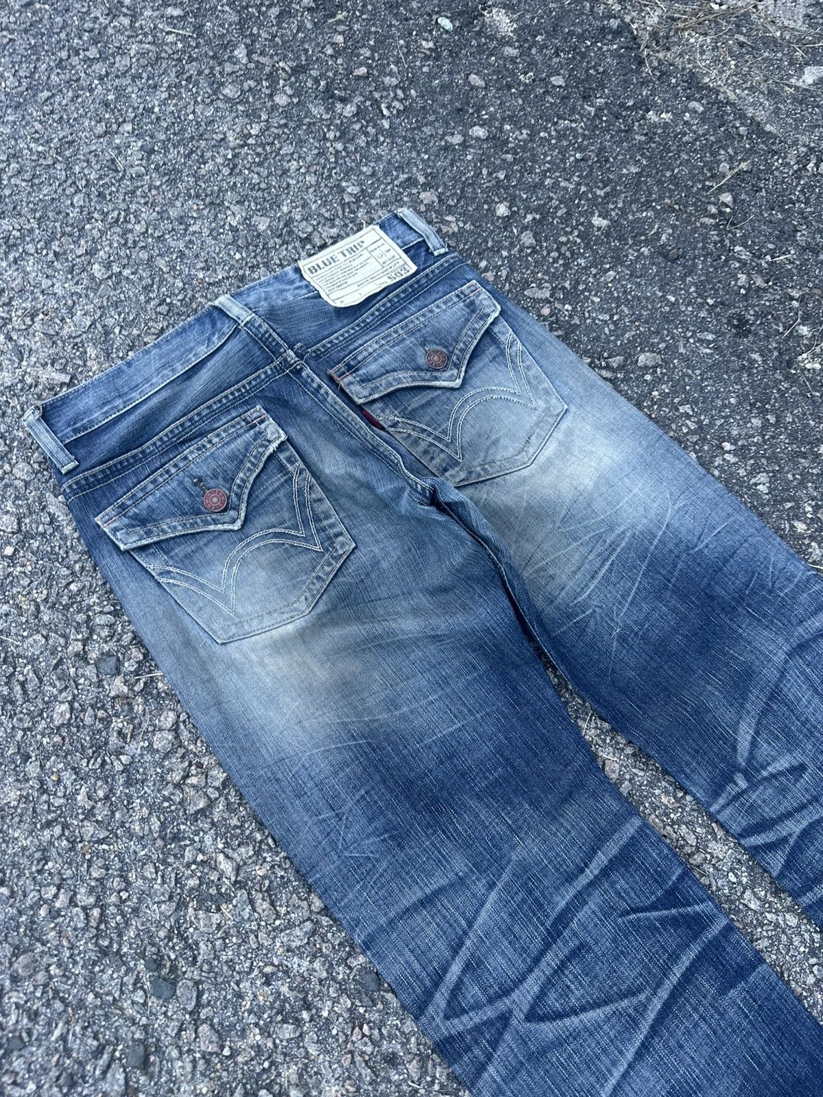 Edwin 💥Crazyyy Edwin Blue Trip FLARE 503 Japan Denim Size US 32 / EU 48 - 17 Thumbnail