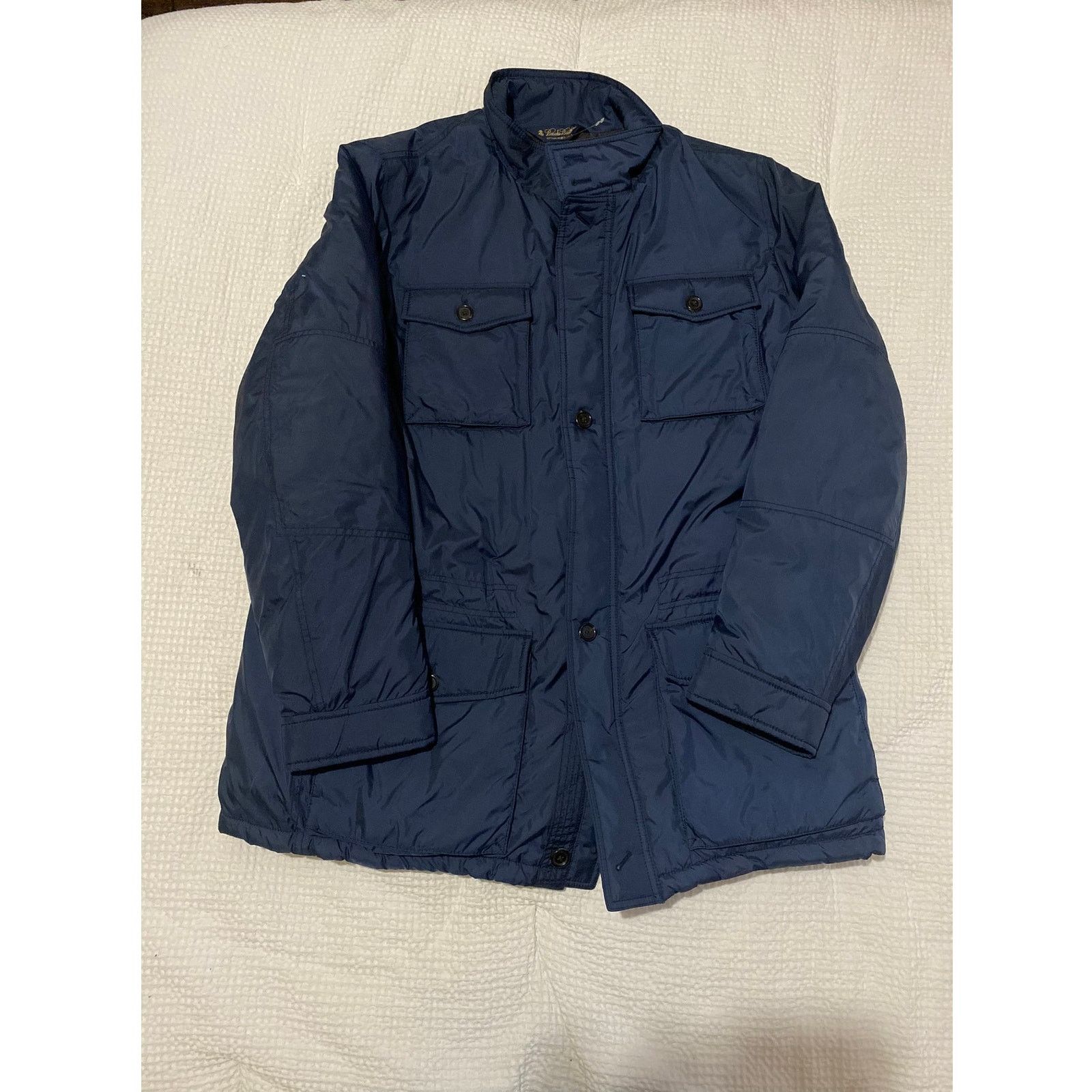 Brooks Brothers BROOKS BROTHERS Large XXL Navy Blue Duck Down Parka Jacket Size US XXL / EU 58 / 5 - 1 Thumbnail