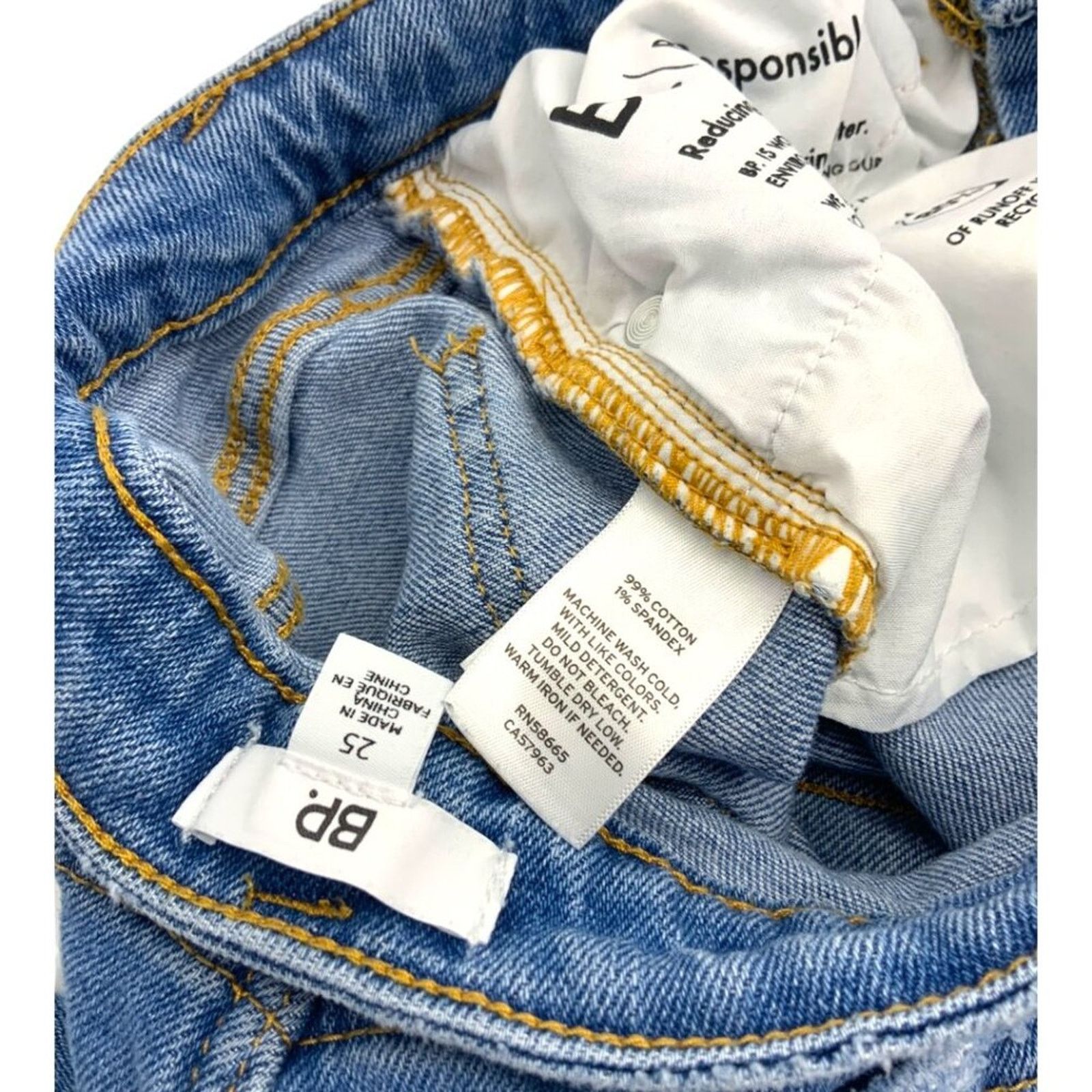 BP. BP Distressed Denim Ankle Jeans Sz 25 NWOT Size 25" / US 0 / IT 36 - 3 Thumbnail