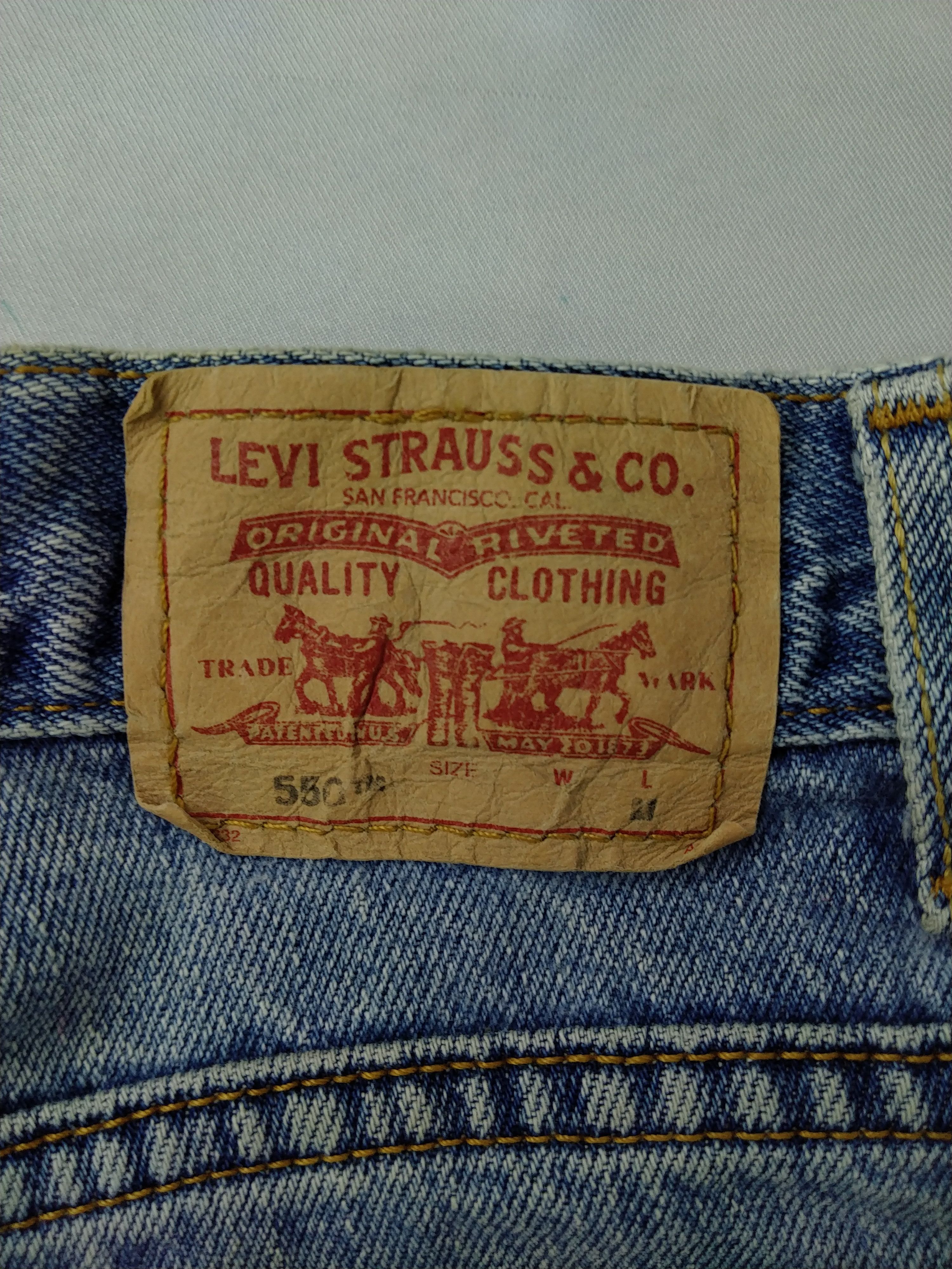 Levi's Vintage Levi's 550 Classic Relaxed Tapered Denim -JN080 Size US 32 / EU 48 - 13 Thumbnail