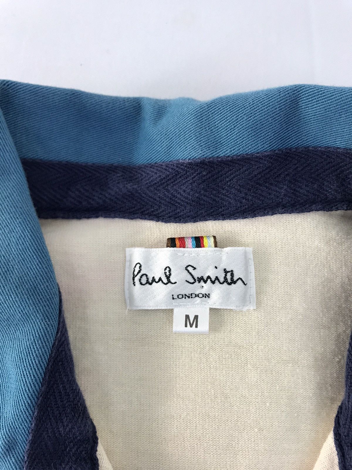 Designer Paul Smith London Striped Chest Block Polo Printed Size US M / EU 48-50 / 2 - 5 Thumbnail
