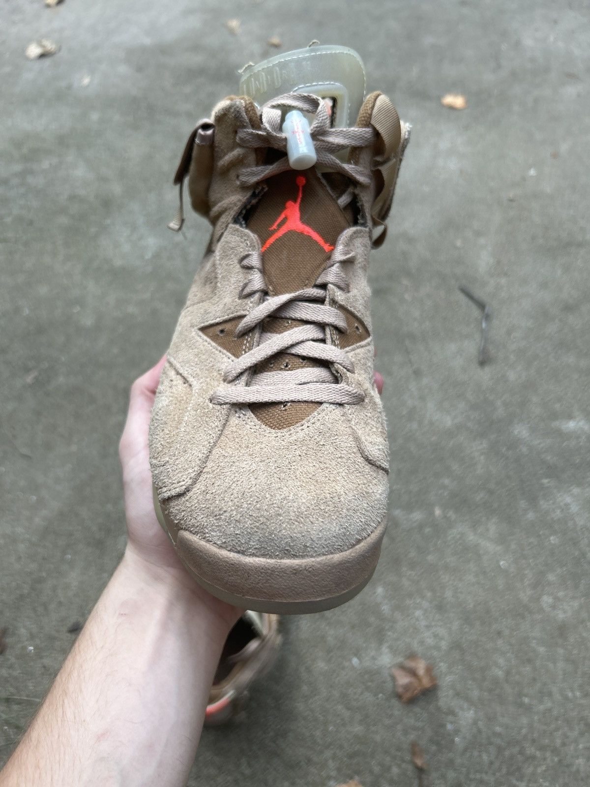 Jordan Brand × Nike × Travis Scott Jordan 6 Retro x Travis Scott Mid British Khaki - Size 9 Size US 9 / EU 42 - 15 Thumbnail