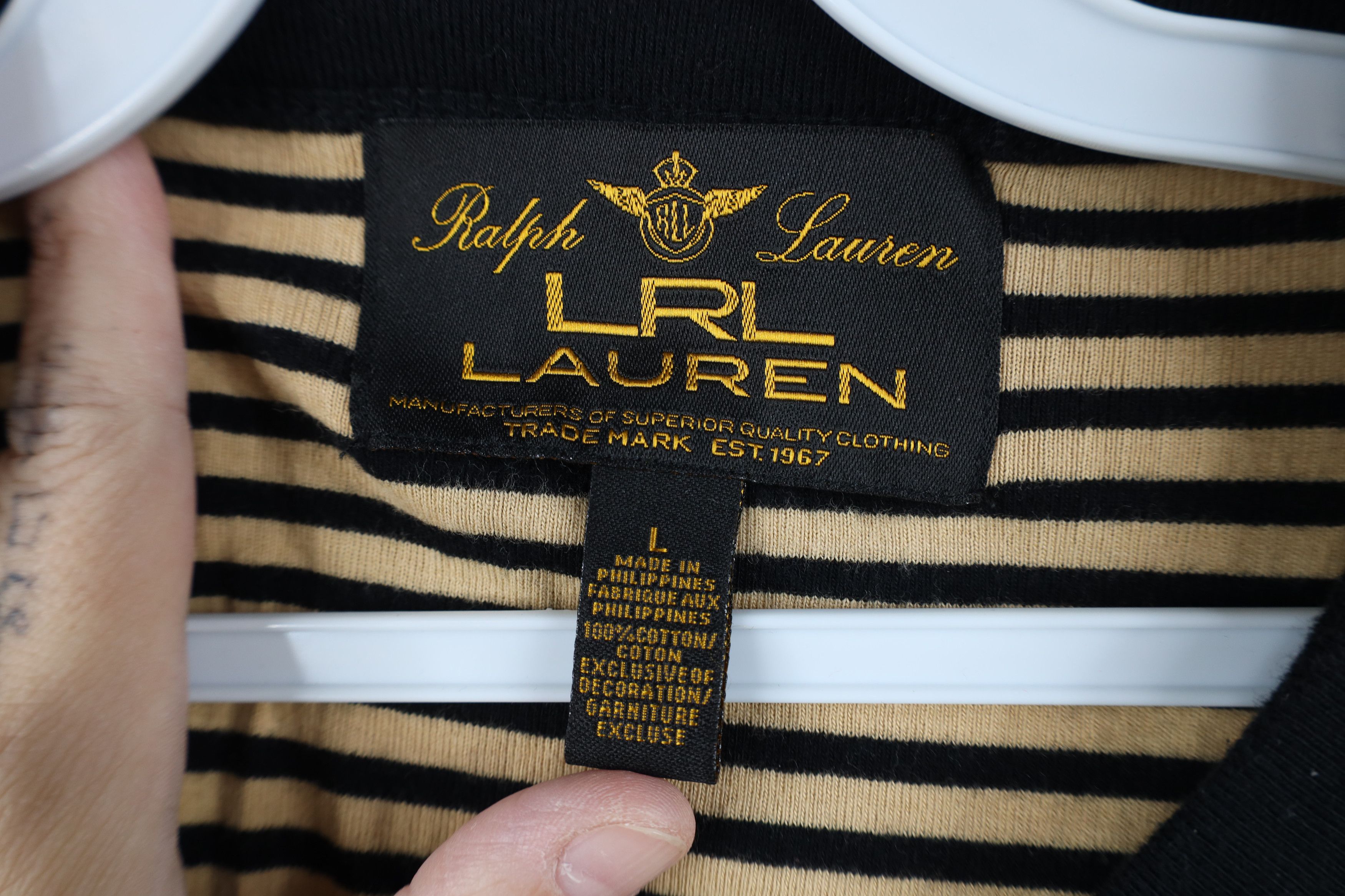 Ralph Lauren Vintage 90s Ralph Lauren Thermal Ribbed Knit Henley T-Shirt Size L / US 10 / IT 46 - 8 Thumbnail