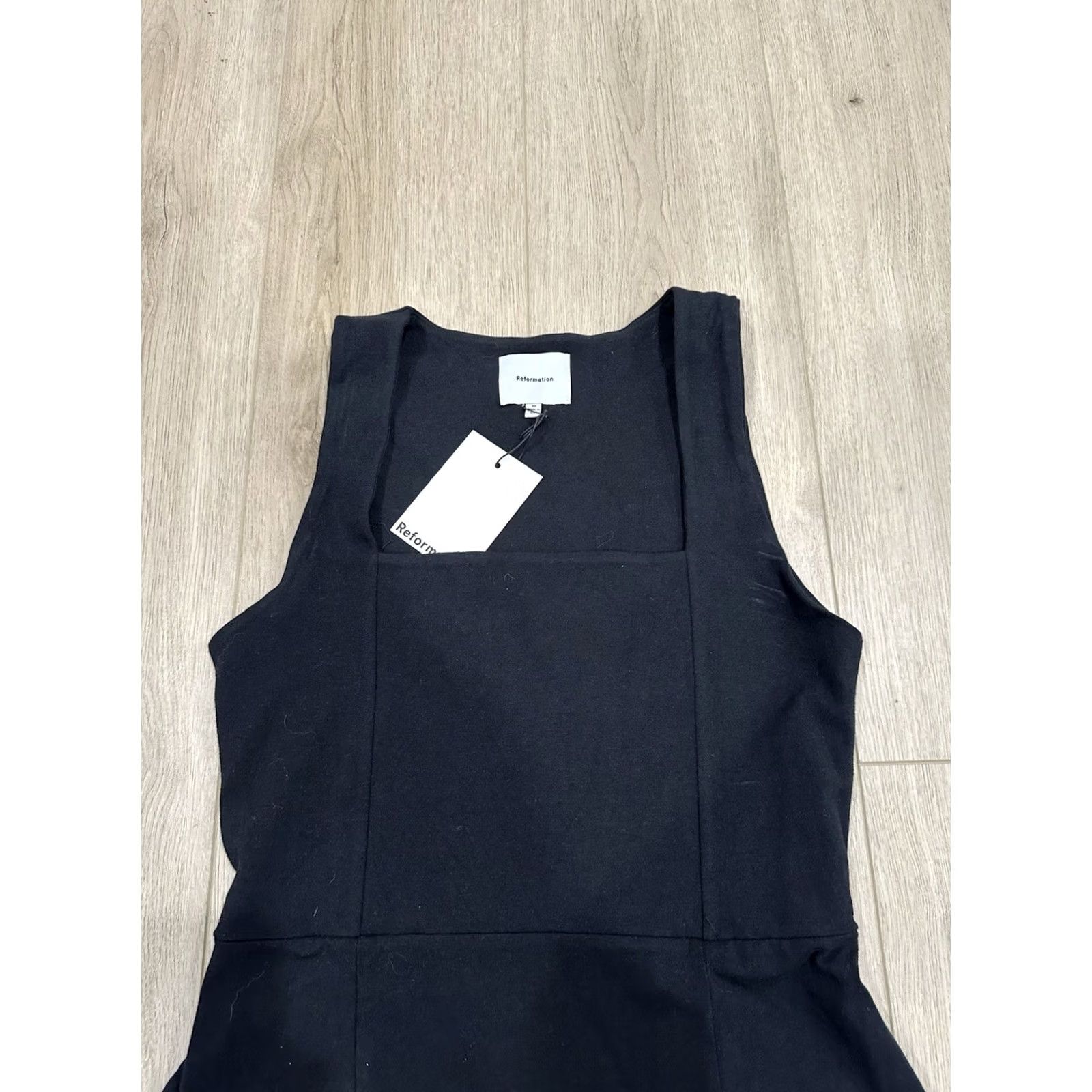 Reformation NWT Reformation Rai Knit Dress Black M Women A-Line Mini Knit Short Size Medium NWT Reformation Rai Knit Dress Black M Women A-Line Mini Size M / US 6-8 / IT 42-44 - 3 Thumbnail