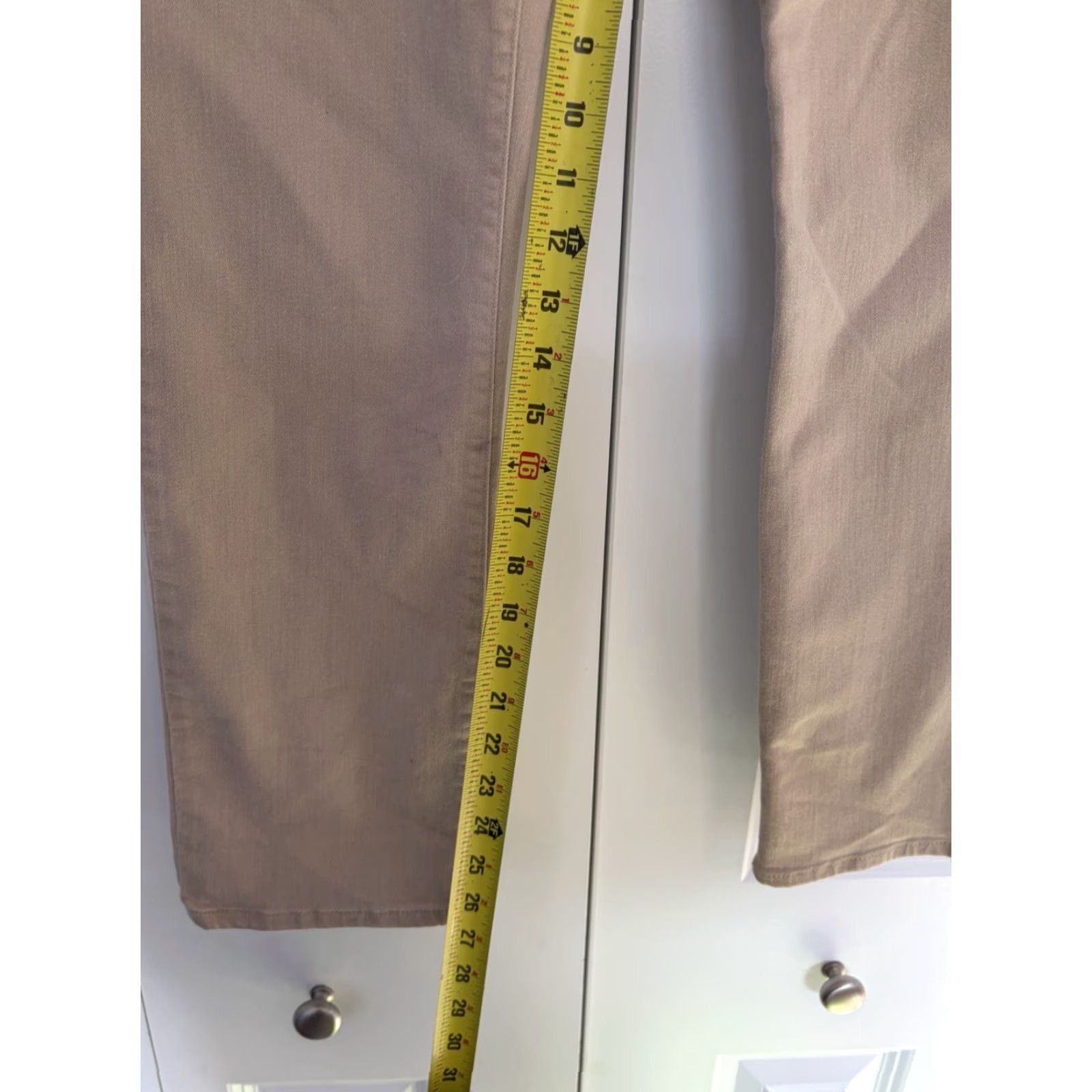 Ralph Lauren Lauren Ralph Lauren Jeans Womens Modern Straight Leg Denim Beige sz 8 Size 30" / US 8 / IT 44 - 3 Thumbnail