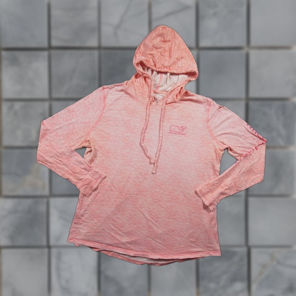 Vineyard Vines VINEYARD VINES Shirt Womens Large Pink Long Sleeve Hooded Outdoors Casual Size L / US 10 / IT 46 - 1 Thumbnail