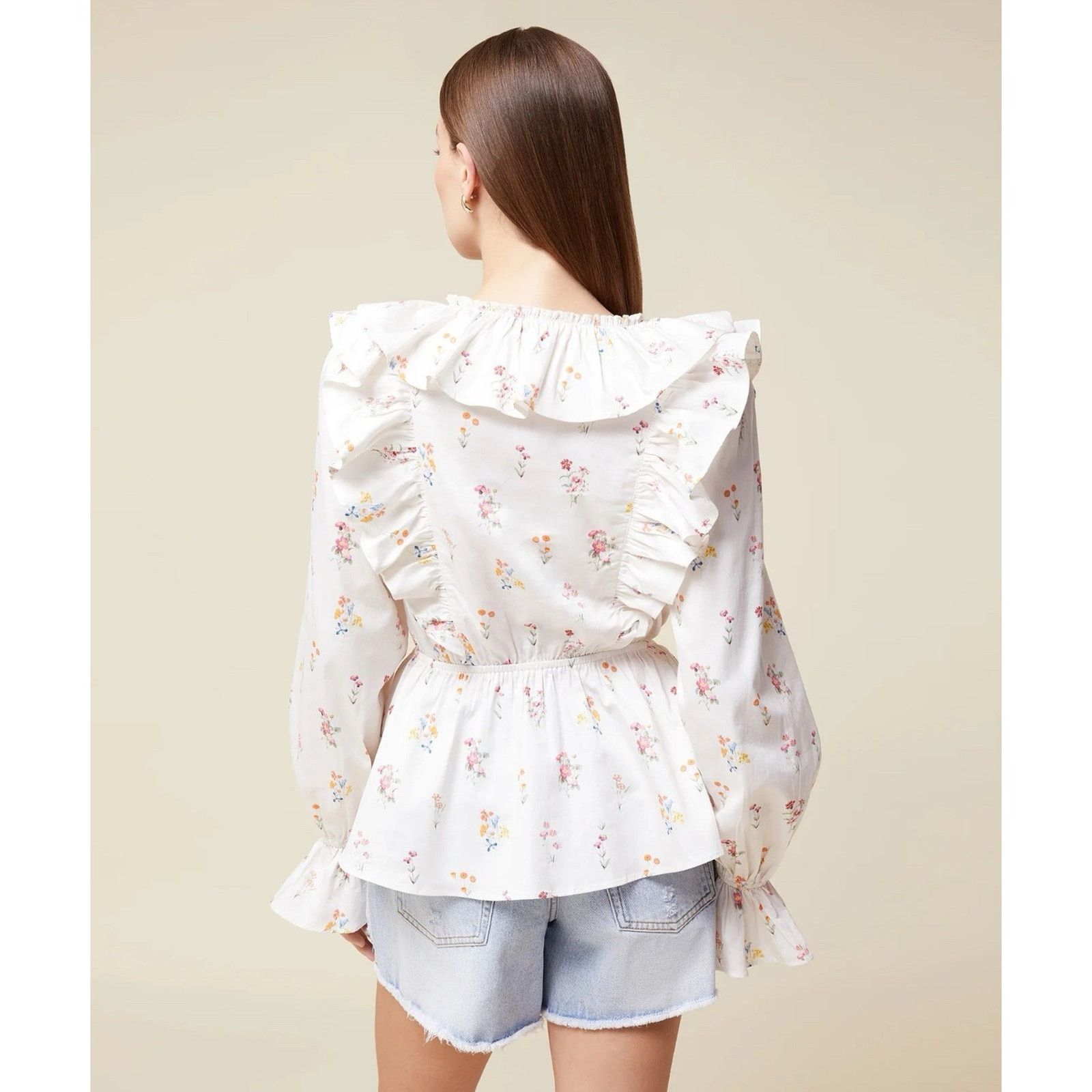 & Other Stories Rachel Parcell Poplin Blouse Floral Size M Size M / US 6-8 / IT 42-44 - 6 Thumbnail