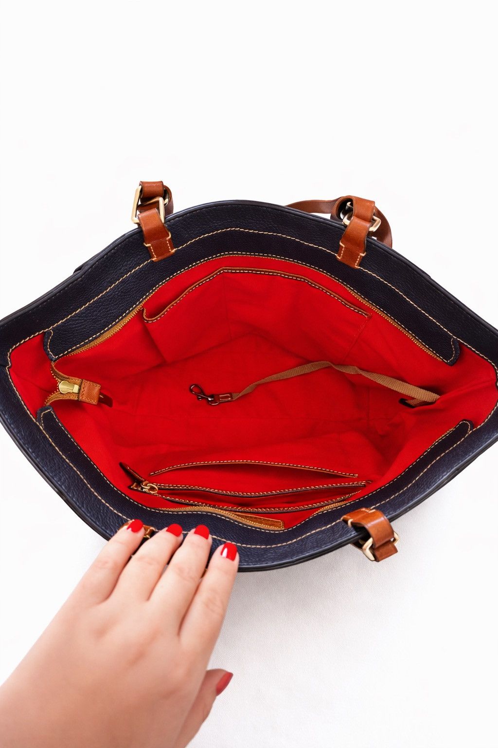 Dooney & Bourke Dooney & Bourke slate blue Janie Leather Tote Bag Size ONE SIZE - 11 Thumbnail