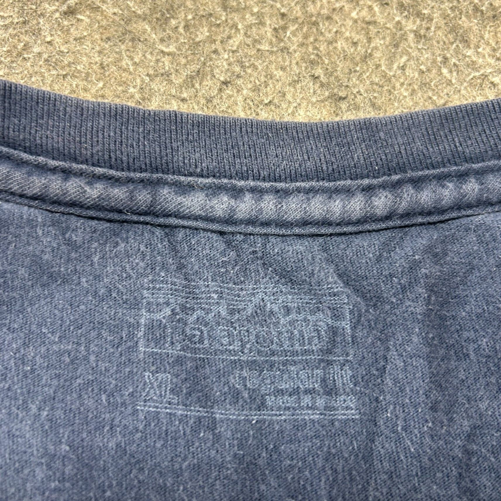 Patagonia Patagonia Shirt Mens XL Blue Graphic Spellout Organic Cotton Regular Fit Logo Size US XL / EU 56 / 4 - 3 Thumbnail
