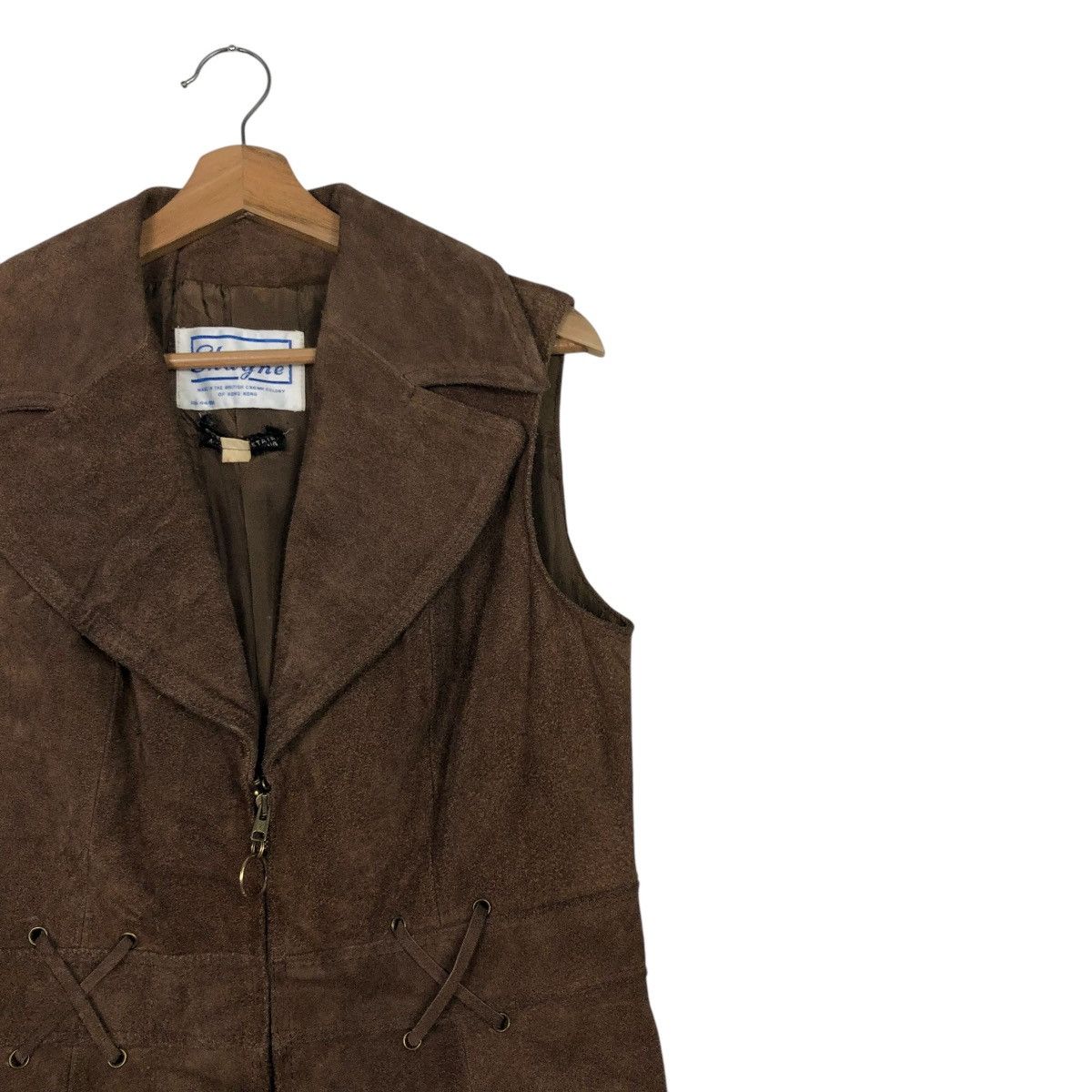 Japanese Brand VINTAGE BIKER LEATHER JACKET SLEEVE LESS SHYNE ISSEY MIYAKE Size US M / EU 48-50 / 2 - 8 Thumbnail