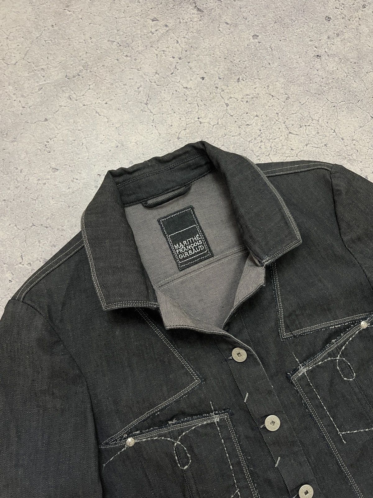 Marithe + Francois Girbaud Vintage Marithe Francois Girbaud Women's Denim Jacket Y2K Size S / US 4 / IT 40 - 4 Thumbnail