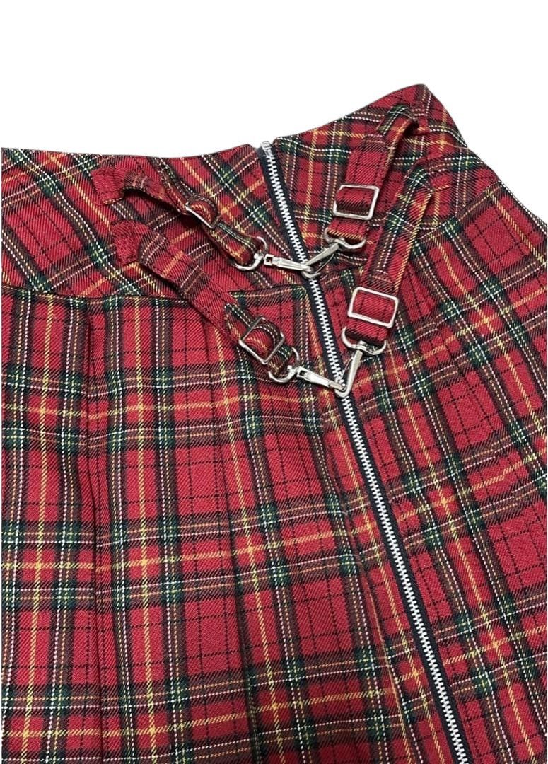 If Six Was Nine Vintage CHOOP Japan Tartan Punk Goth Hypebeast RARE Skirts Size 26" / US 2 / IT 38 - 3 Thumbnail